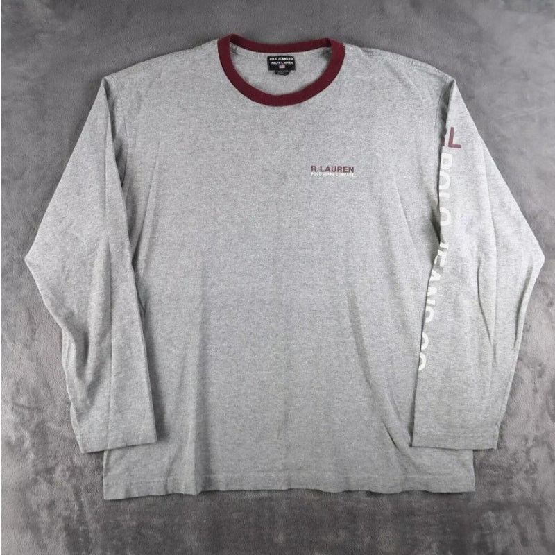 Ralph Lauren Vintage 90s Ralph Lauren T Shirt Men's L Long Sleeves Size US L / EU 52-54 / 3 - 1 Thumbnail