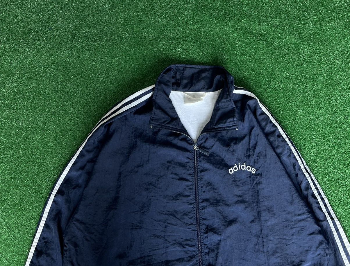 Adidas Vintage Adidas Windbreaker Jacket Size US XL / EU 56 / 4 - 2 Thumbnail