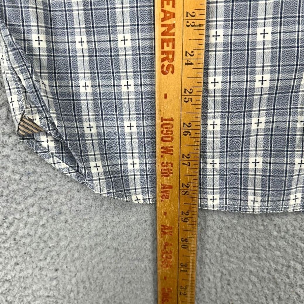 Vintage VINTAGE Wallin Bros Button Up Shirt Mens Medium Blue Cream Plaid Long Sleeve Pocket NEW Size US M / EU 48-50 / 2 - 7 Thumbnail