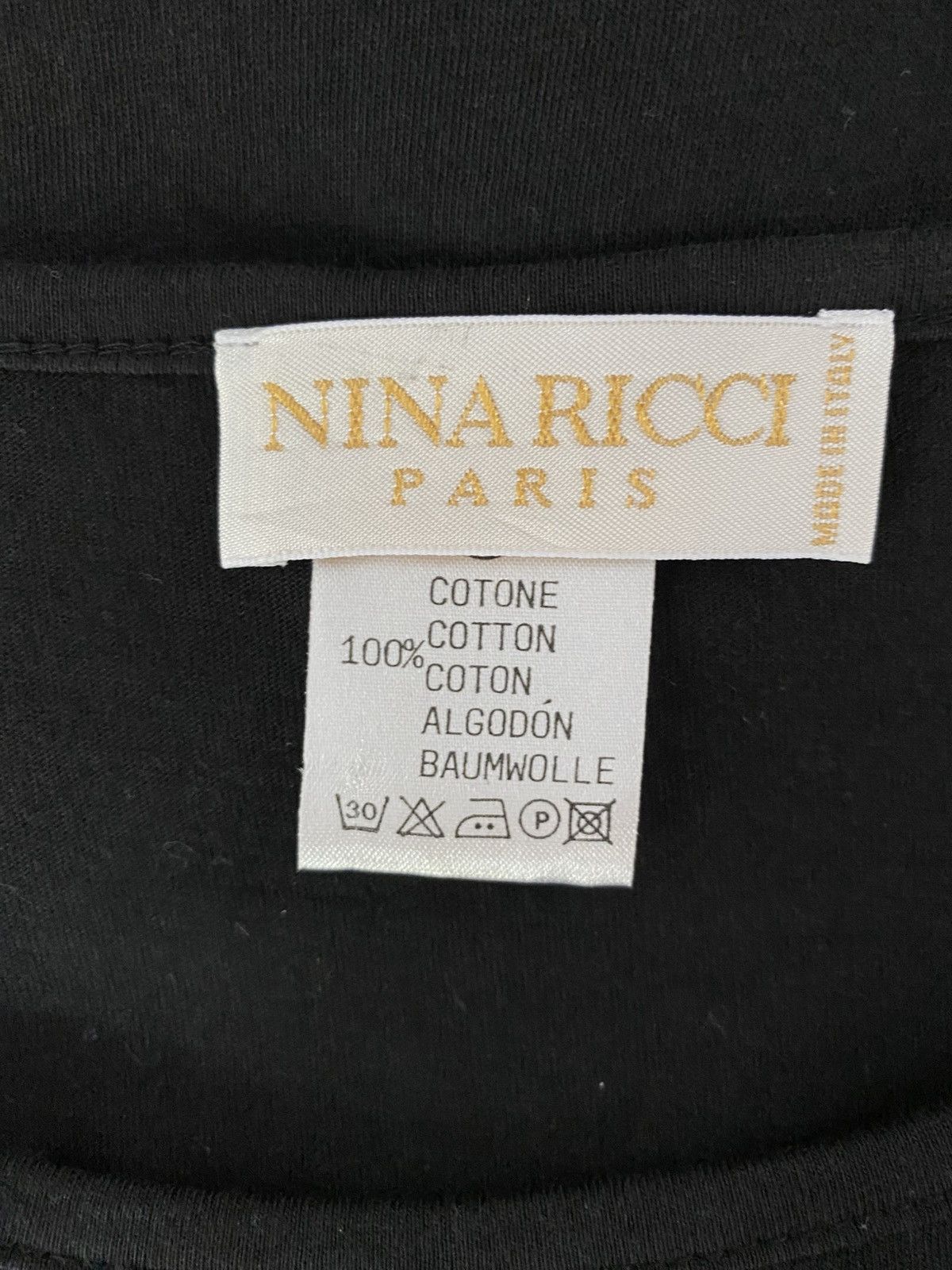 Nina Ricci NINA RICCI Black Logo Tee Size S / US 4 / IT 40 - 7 Thumbnail