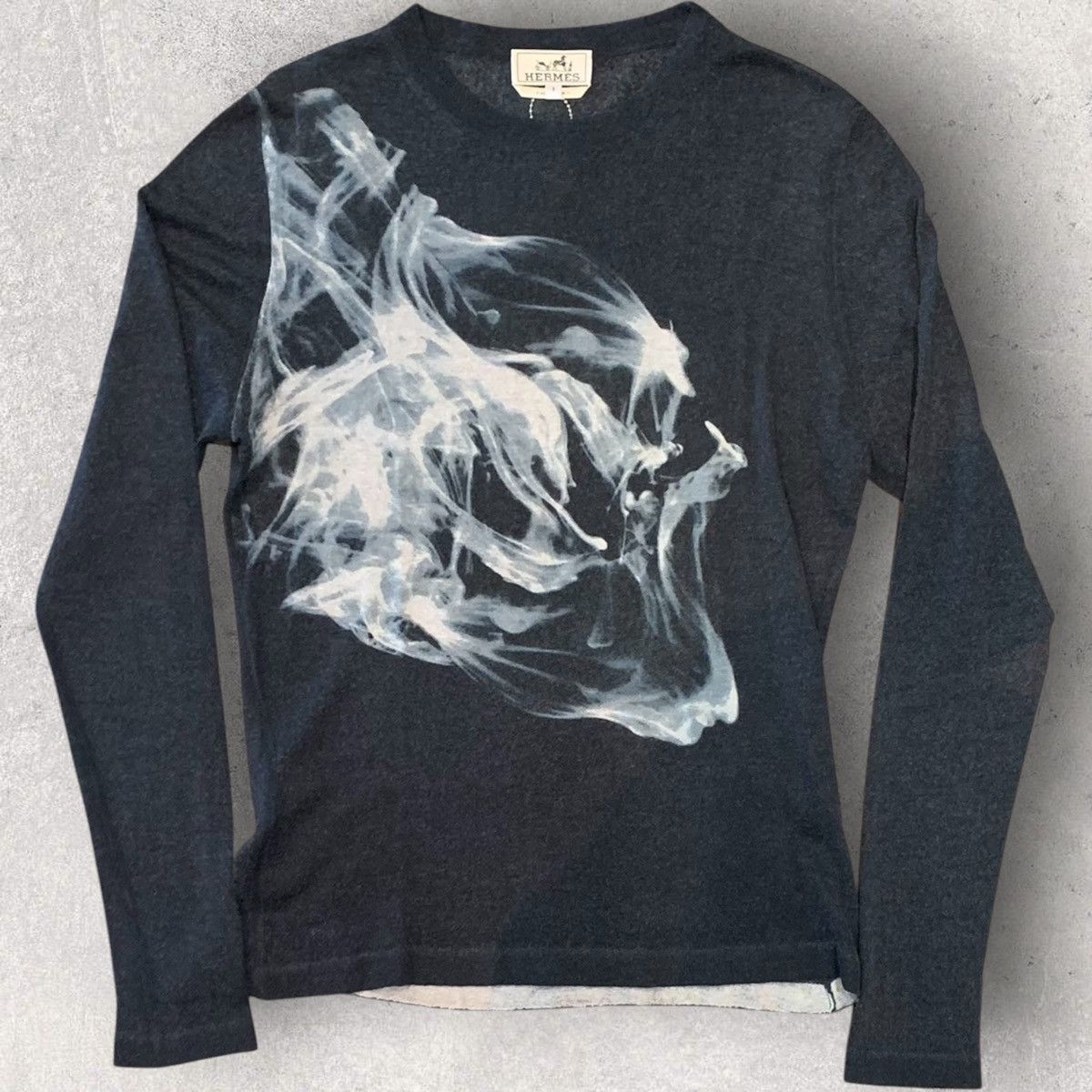 Hermes Runway Fall12 Smoke Cashmere Sweater Size US S / EU 44-46 / 1 - 2 Thumbnail