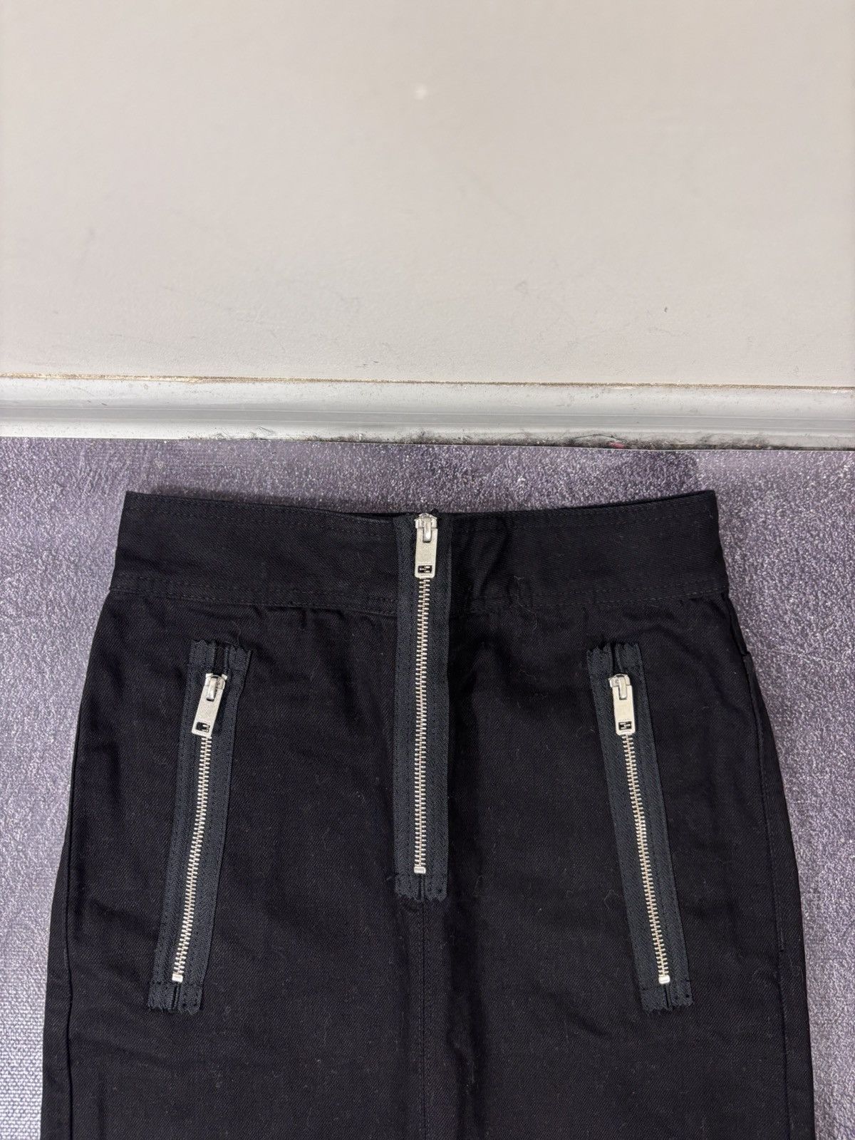 Diesel Diesel De-Baltra NWT Women’s Black Denim Cotton Mini Skirt Size 24" / US 00 / IT 34 - 4 Thumbnail