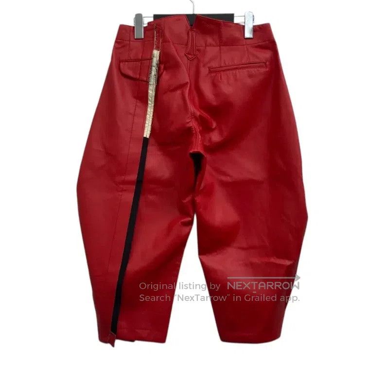 Comme des Garcons Comme des Garcons size S Blood and Rose Leather Pants Size 23" - 2 Thumbnail