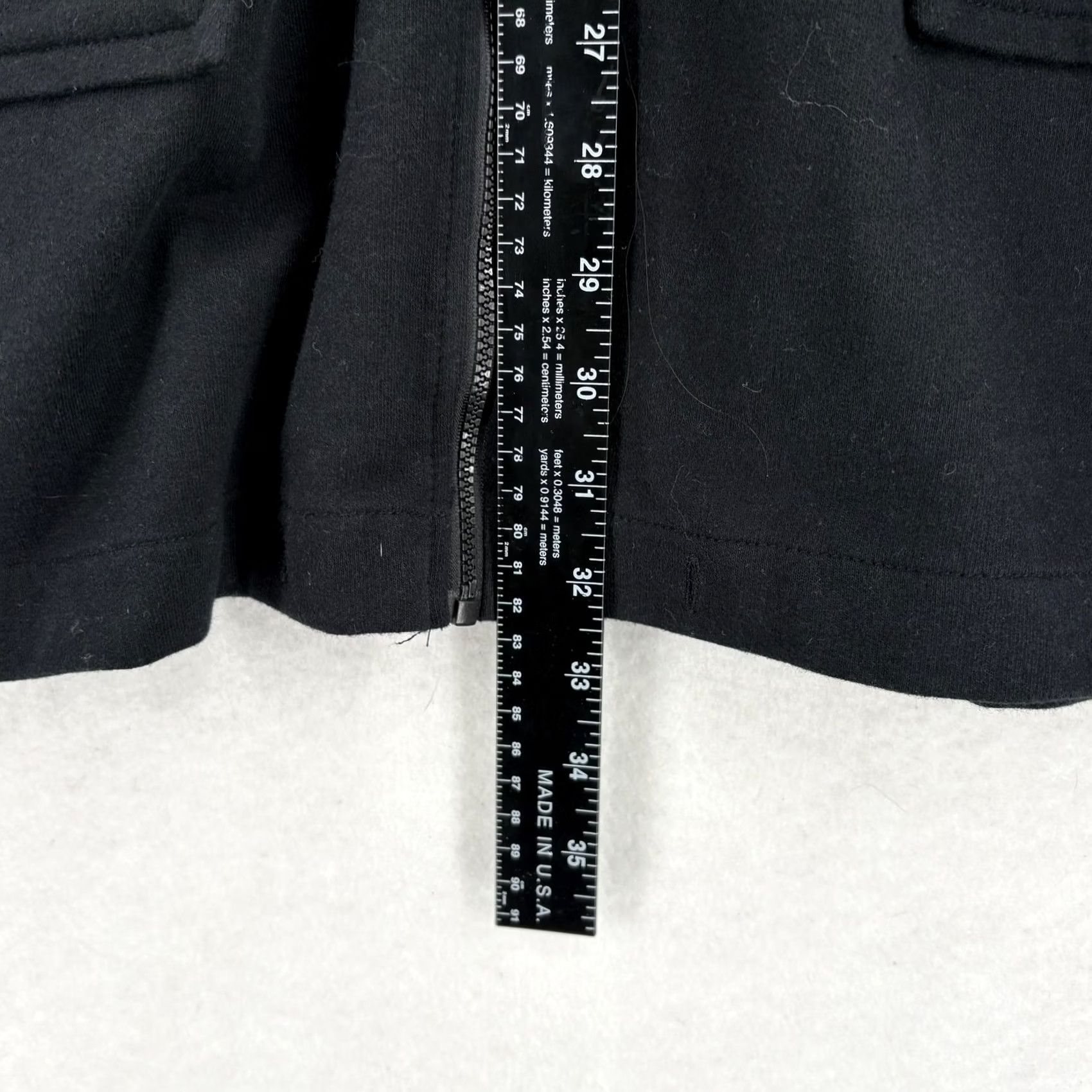 Norma Kamali Norma Kamali Coat Womens Medium Black French Terry Zip Elastic Waist Pockets Size M / US 6-8 / IT 42-44 - 7 Thumbnail