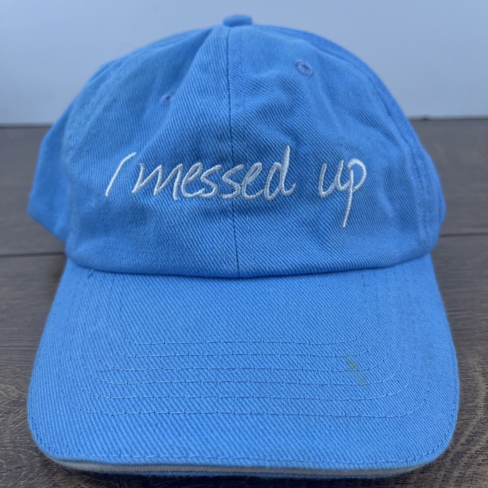 Other I Messed Up Hat Messed Up Blue Hat Adjustable Adult Size Hat Size ONE SIZE - 1 Thumbnail