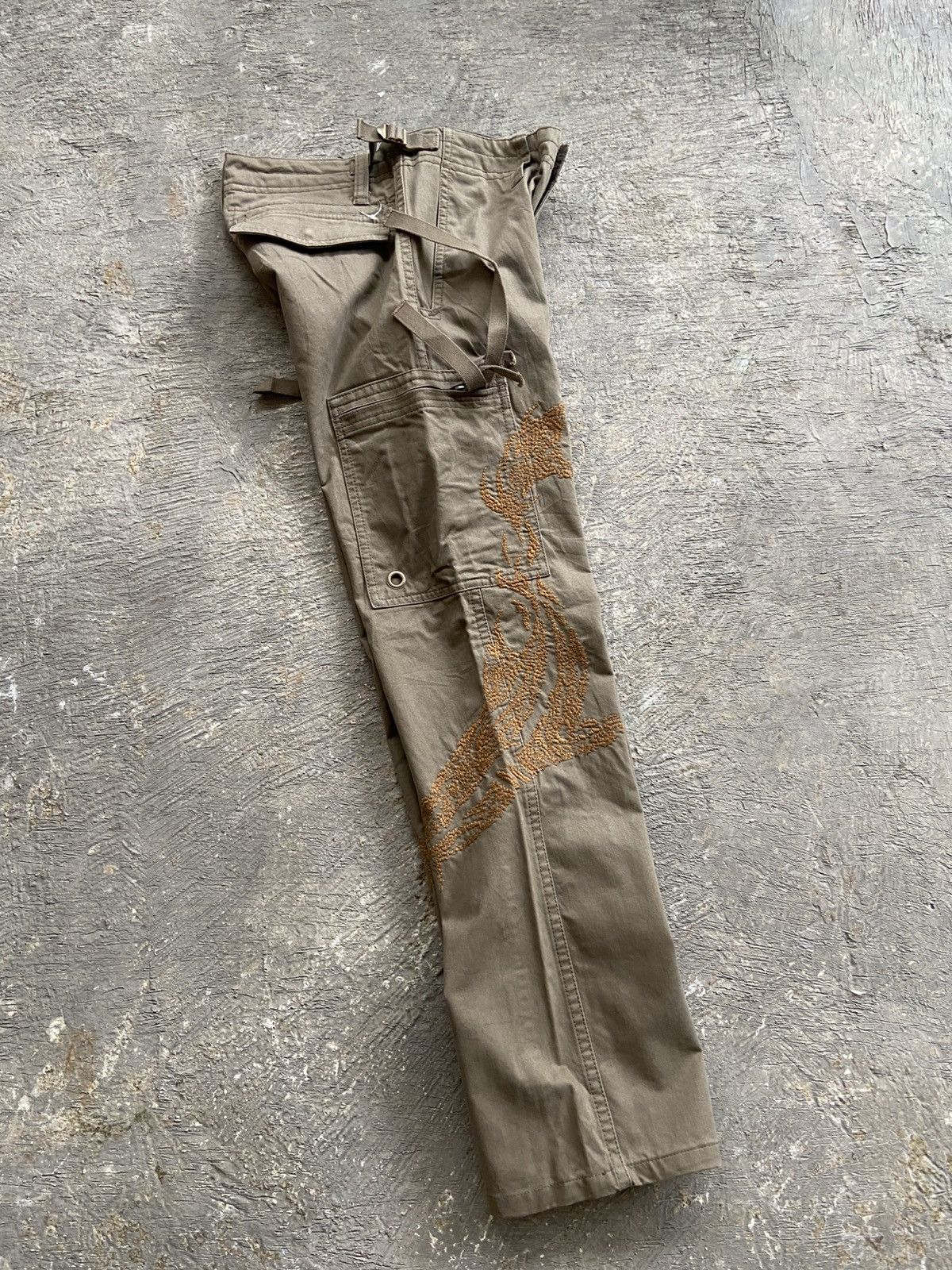 20471120 1990s 291295 Homme - Harajuku Style Cargo Bondage Pants Size US 30 / EU 46 - 14 Thumbnail