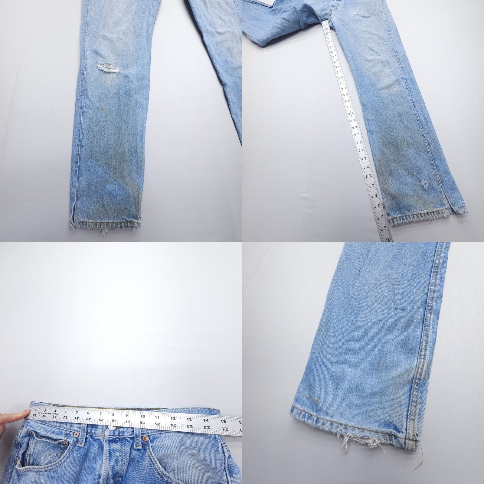 Levi's VTG Levi's 501 Jeans Mens 32 x 36 Button Fly Straight Denim Blue 90s USA 5-Pocket Regular Fit Size US 32 / EU 48 - 8 Thumbnail