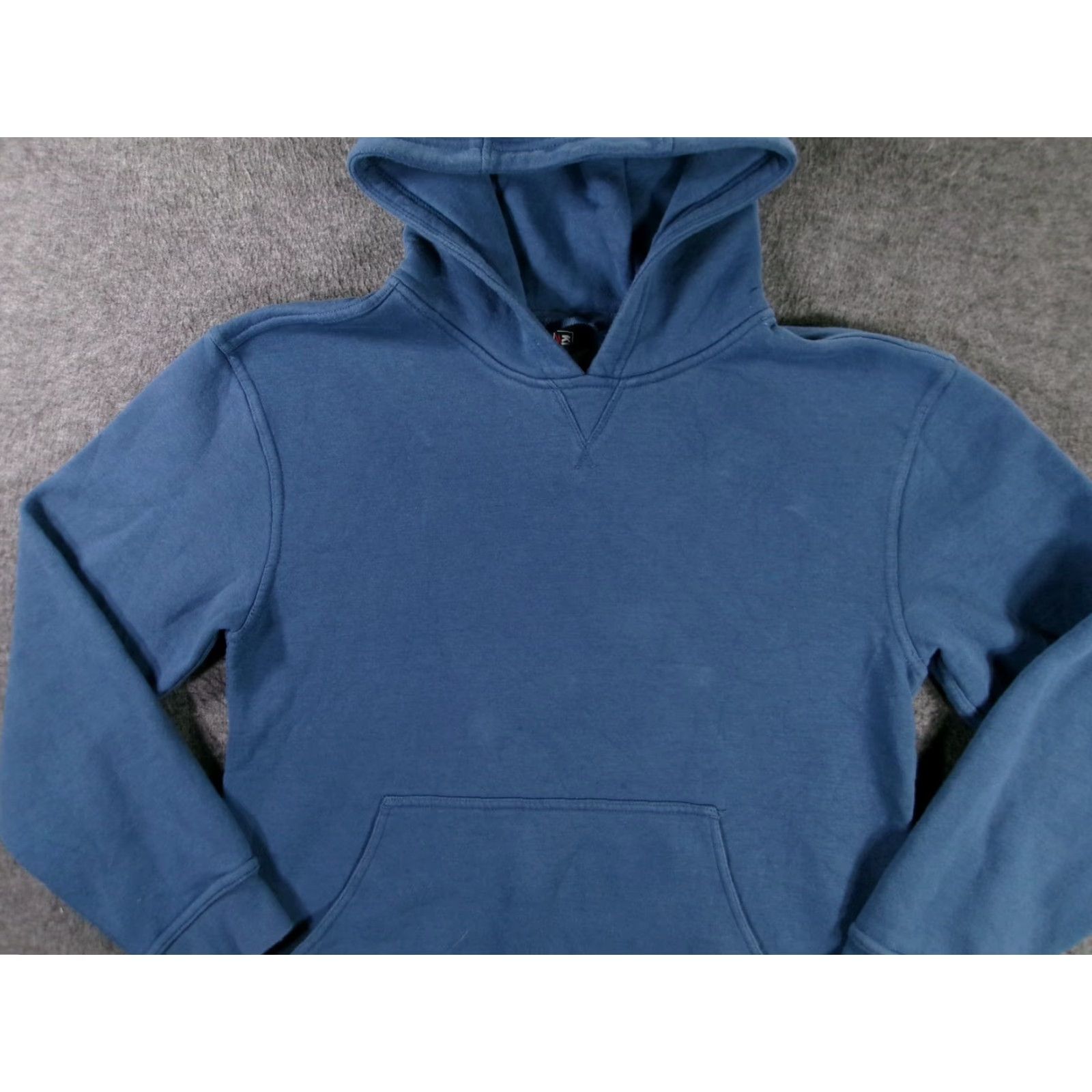 Vintage Kirkland Signature Women's Hoodie S Blue Pullover Fleece Casual Heavyweight Hooded Size S / US 4 / IT 40 - 2 Thumbnail