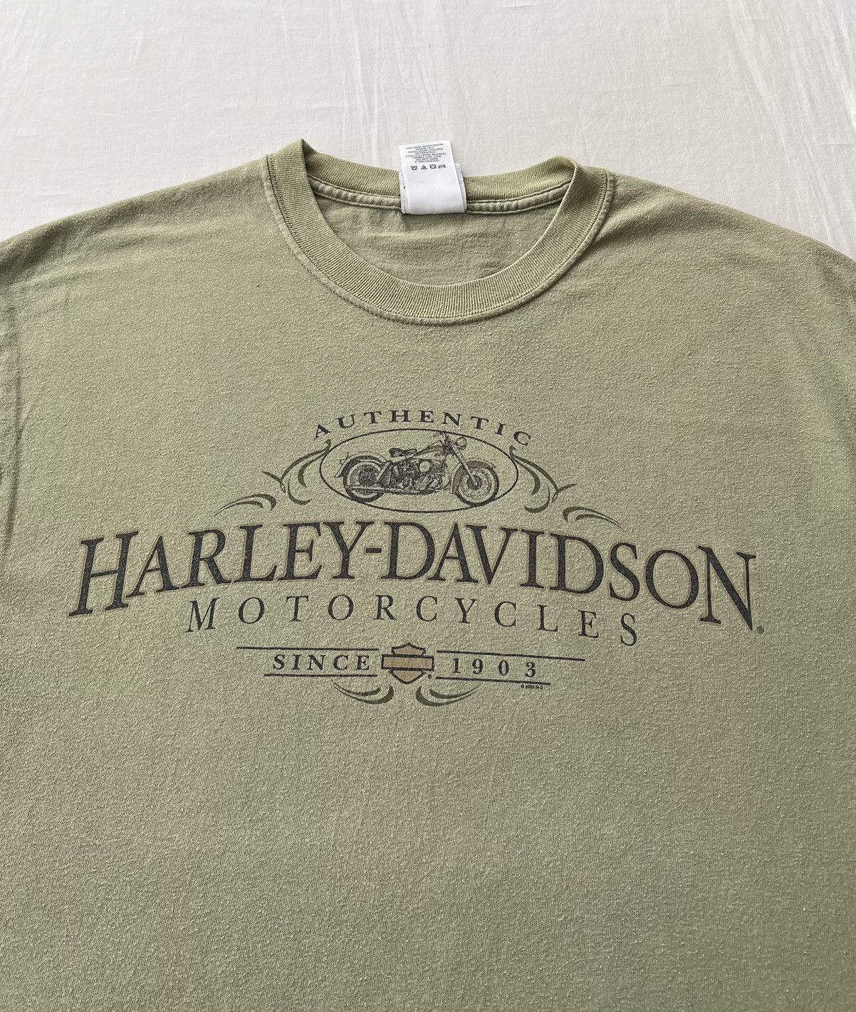 Harley Davidson Vintage 2003 Harley Davidson Downtown Seattle WA T-shirt Size US L / EU 52-54 / 3 - 4 Thumbnail