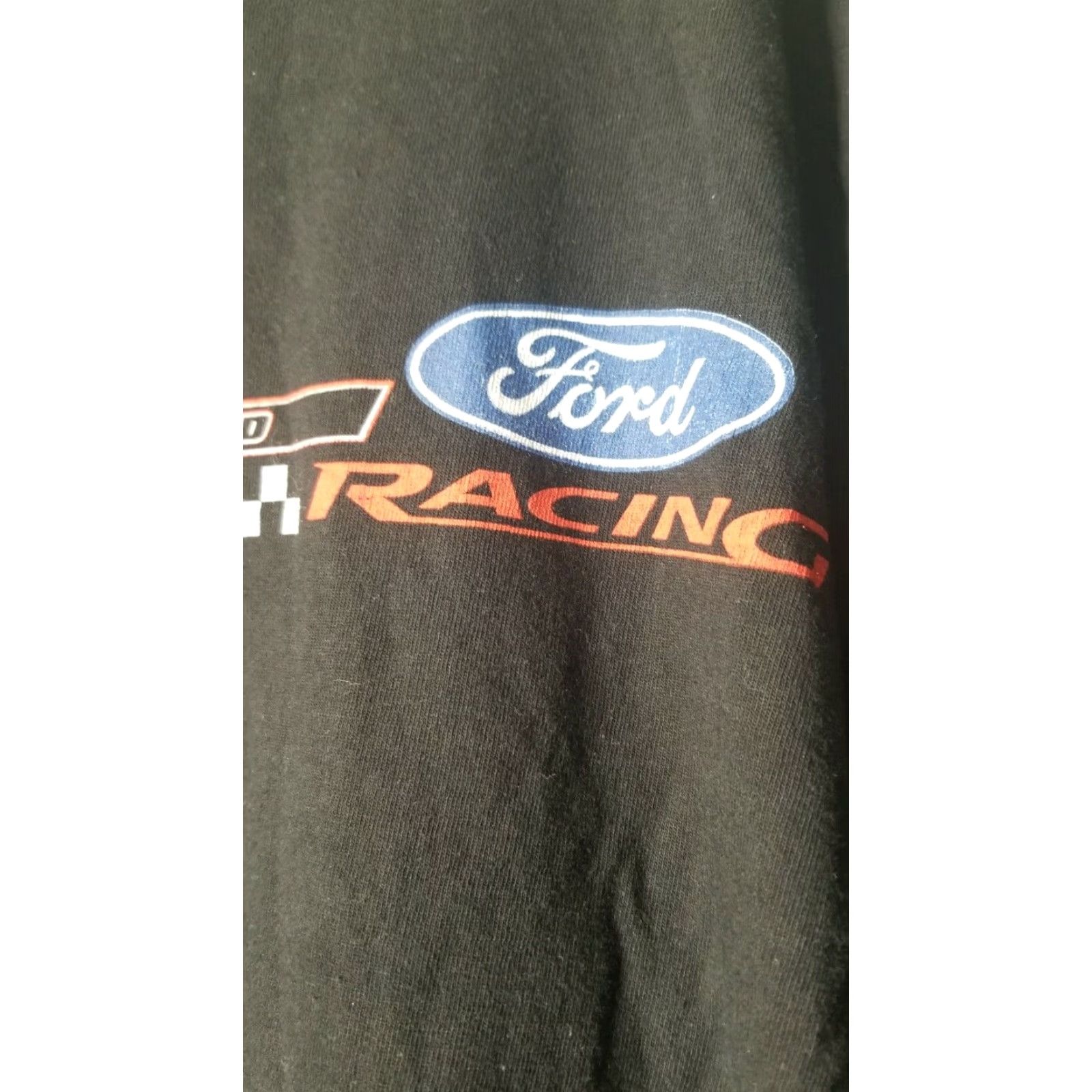 Delta VINTAGE NASCAR Ford Racing #63 T-Shirt Mens XL Black Double-Sided Crew Neck 63 90s Merch Size US XL / EU 56 / 4 - 3 Thumbnail