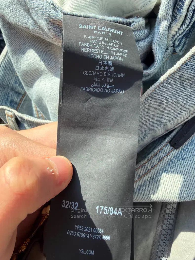 Saint Laurent Paris Saint Laurent Paris Denim Jeans i Size US 32 / EU 48 - 4 Thumbnail