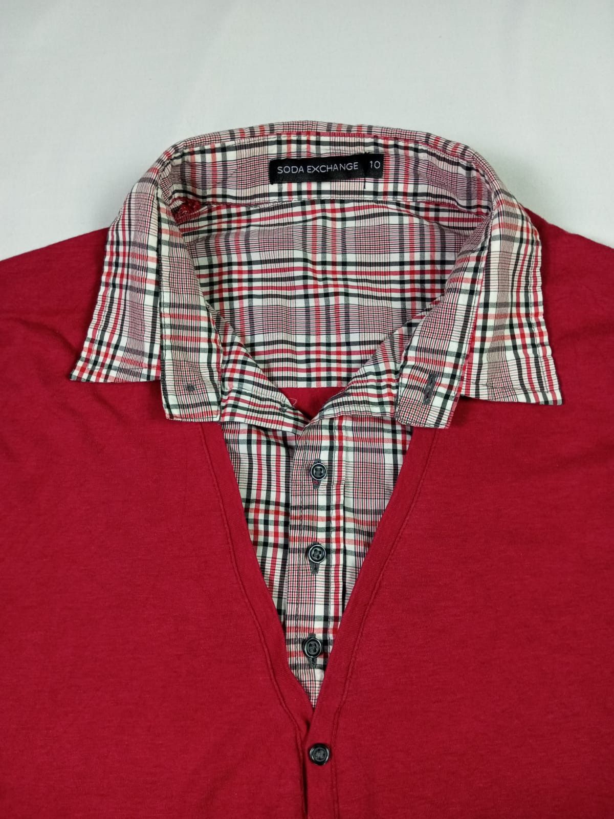 If Six Was Nine × Japanese Brand × Le Grande Bleu (L.G.B.) SODA EXCHANGE Double layer Oxford longsleeve Size US L / EU 52-54 / 3 - 9 Thumbnail