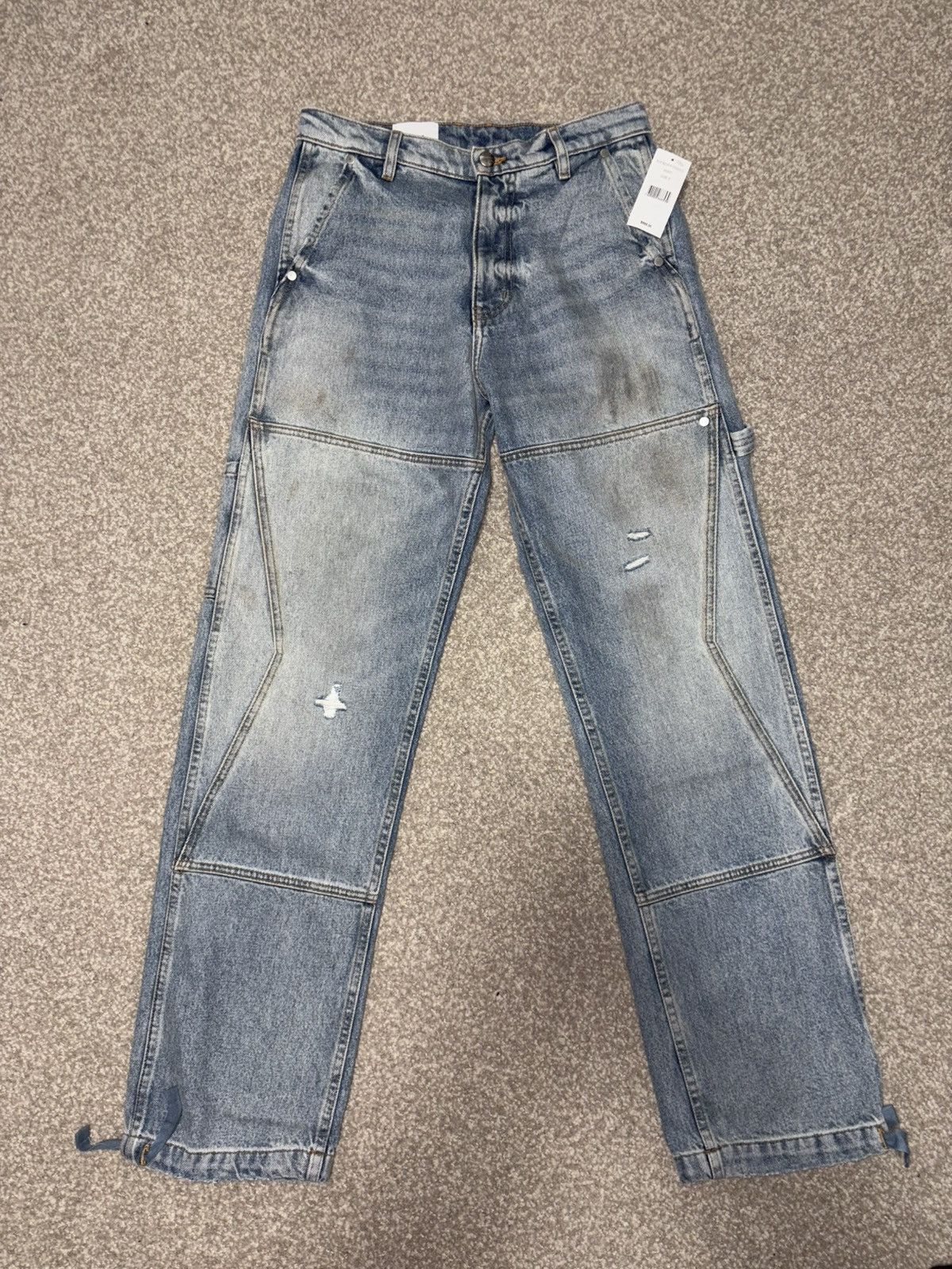 Rhude Rhude Reza Denim Double Knee Pant Size Small Size US 29 - 1 Thumbnail