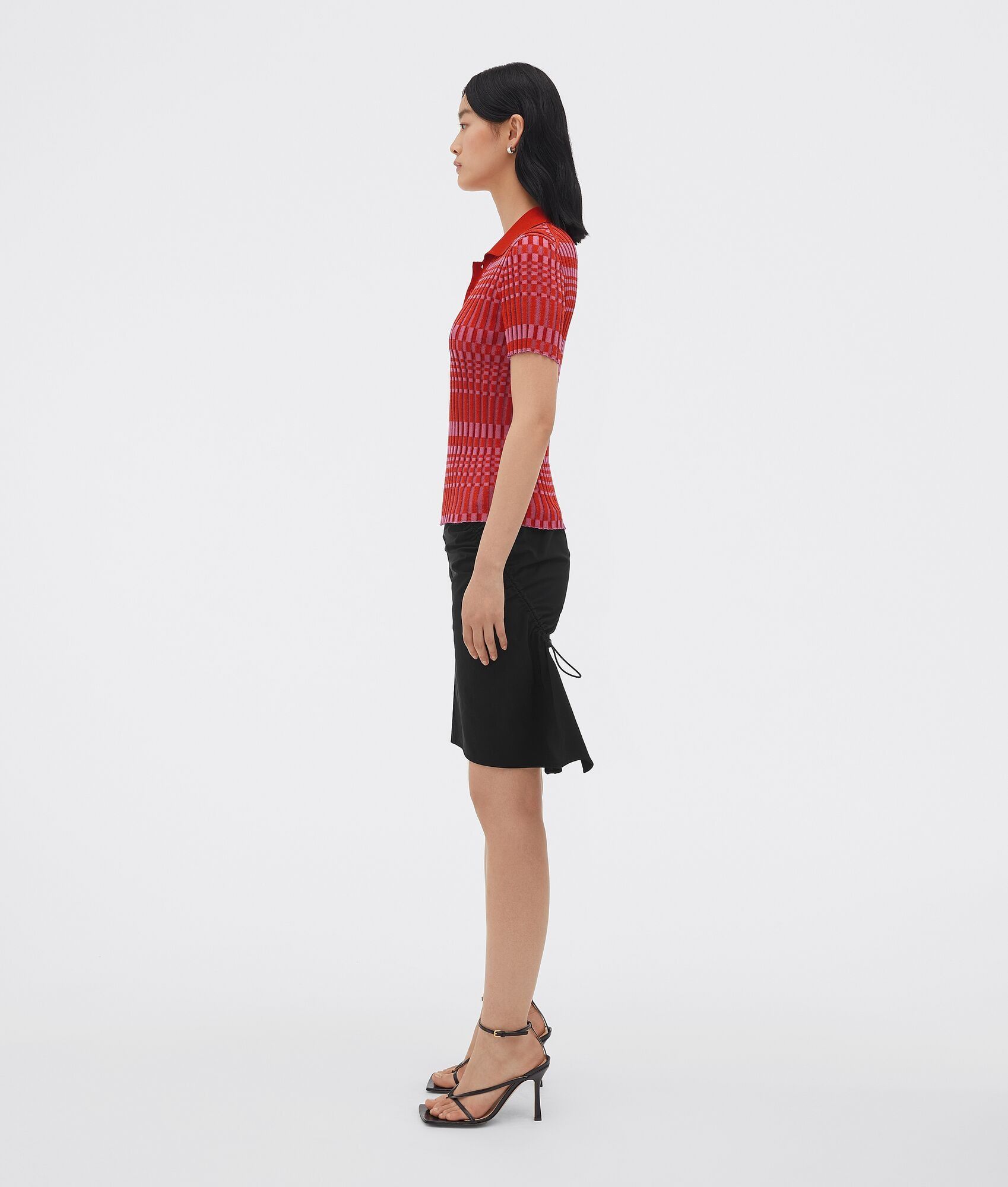 Bottega Veneta o1n1vont1224 Polo Shirt in Red Size M / US 6-8 / IT 42-44 - 2 Thumbnail