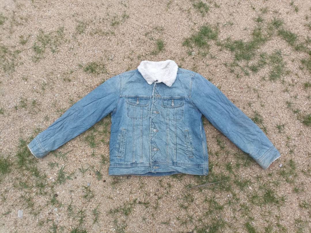 GU × Japanese Brand Gu Denim Sherpa Jacket Size US L / EU 52-54 / 3 - 3 Thumbnail