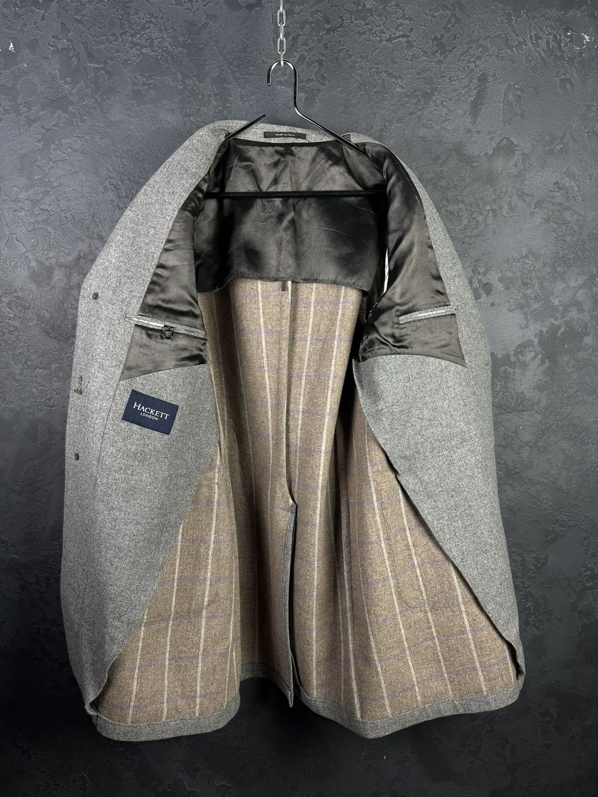 Hackett Men’s Hackett London Gray Wool Coat Size 54 Size US L / EU 52-54 / 3 - 10 Thumbnail