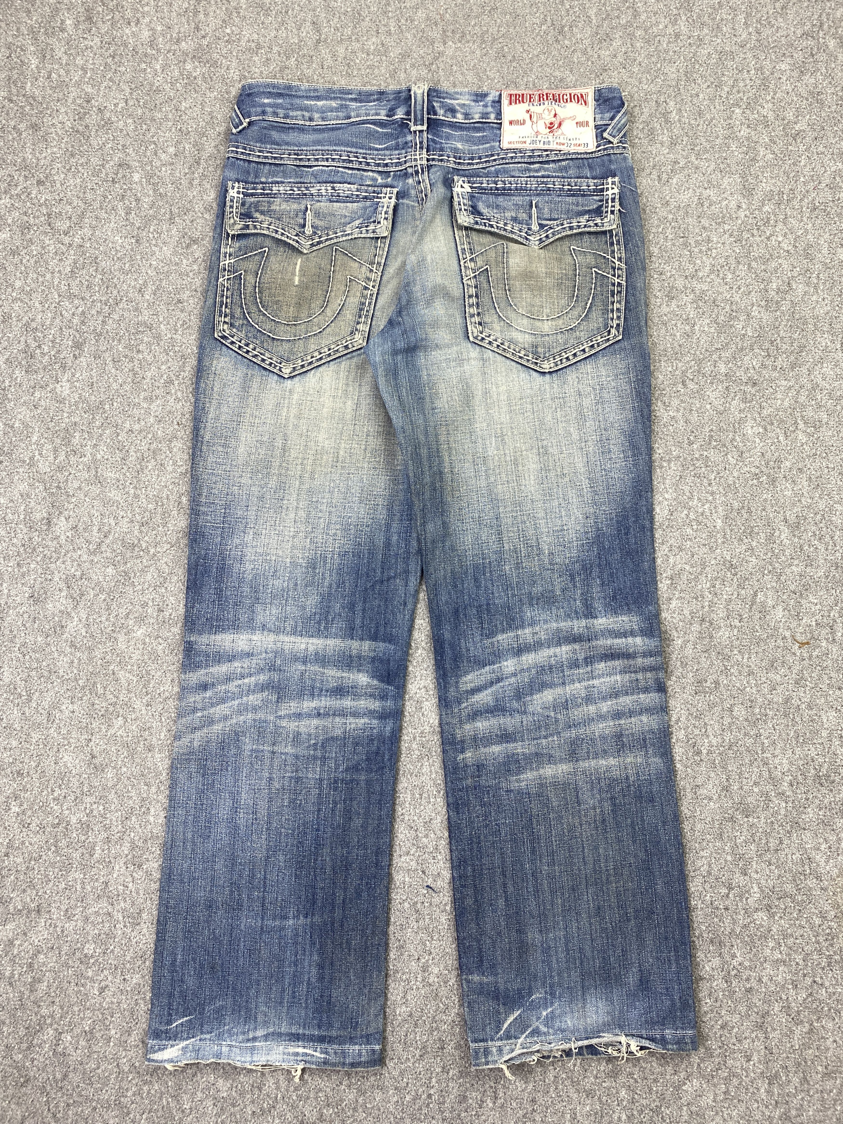 True Religion Vintage True Religion Blue Faded Jeans DP2878 Size US 34 / EU 50 - 3 Thumbnail