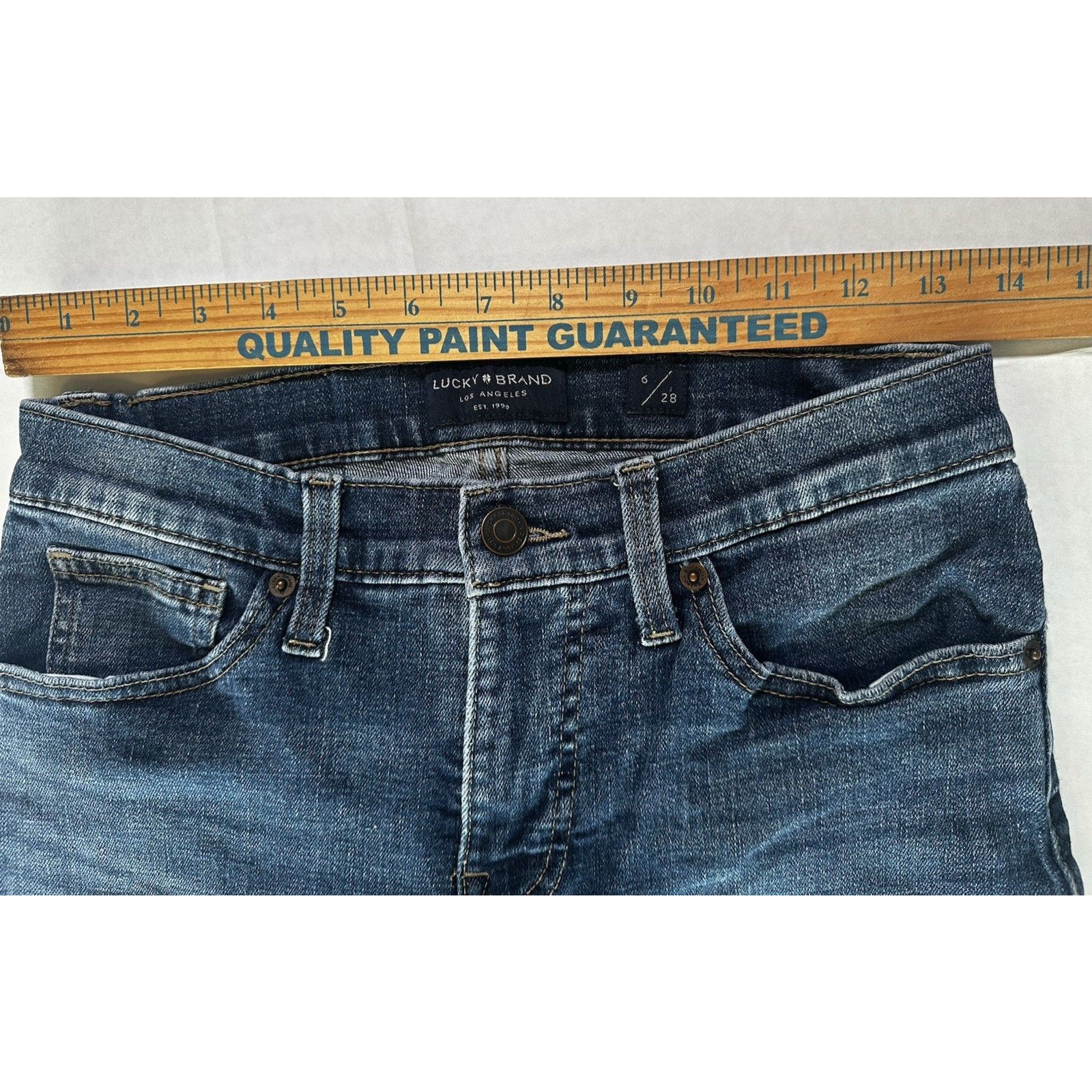 Lucky Brand Lucky Brand Jeans Mid Rise Crop AVA 6/28 Blue Streetwear Size 28" / US 6 / IT 42 - 7 Thumbnail