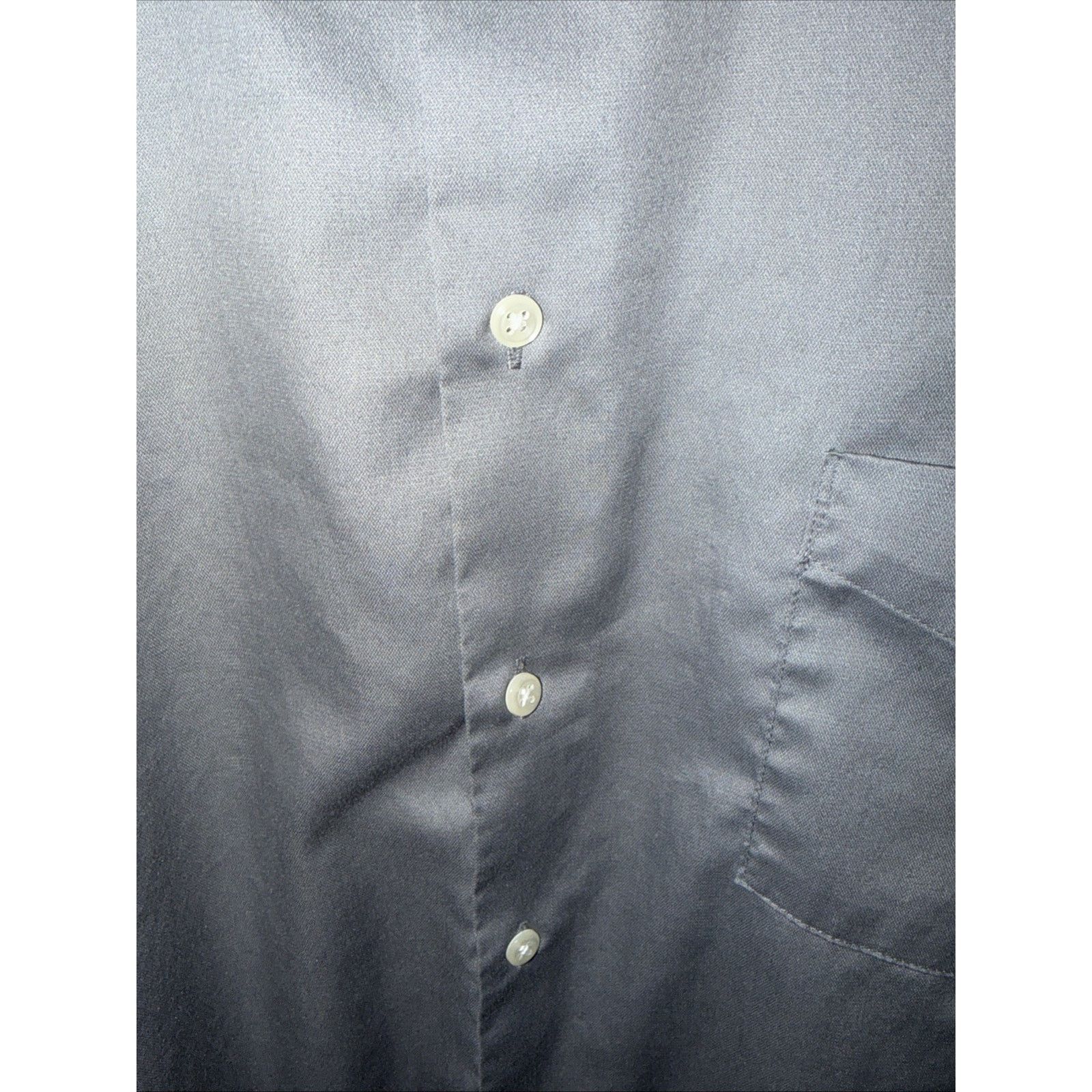 Van Heusen Van Heusen Men 18 1/2 34/35 Grey Satin Button Up Shirt Size US XXL / EU 58 / 5 - 6 Thumbnail
