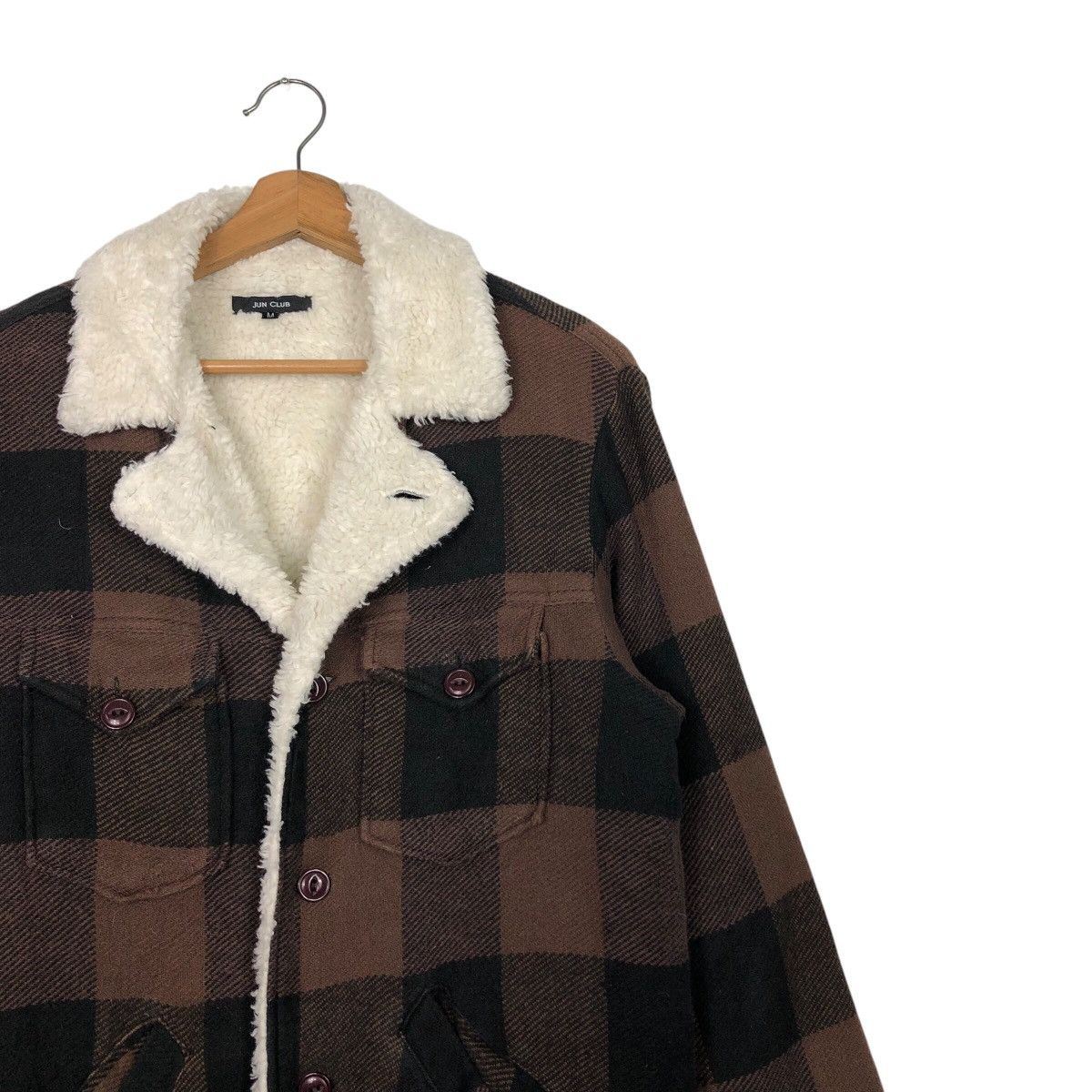 Japanese Brand × Vintage 📌Vintage Wool Jacket Double Collar Jun Club Issey Miyake Size US M / EU 48-50 / 2 - 7 Thumbnail