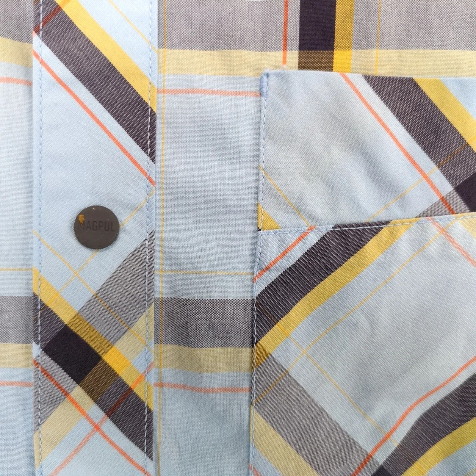Other Magpul Industries Lt Blue Plaid Snap Up Shirt Men's M Casual Size US M / EU 48-50 / 2 - 6 Thumbnail