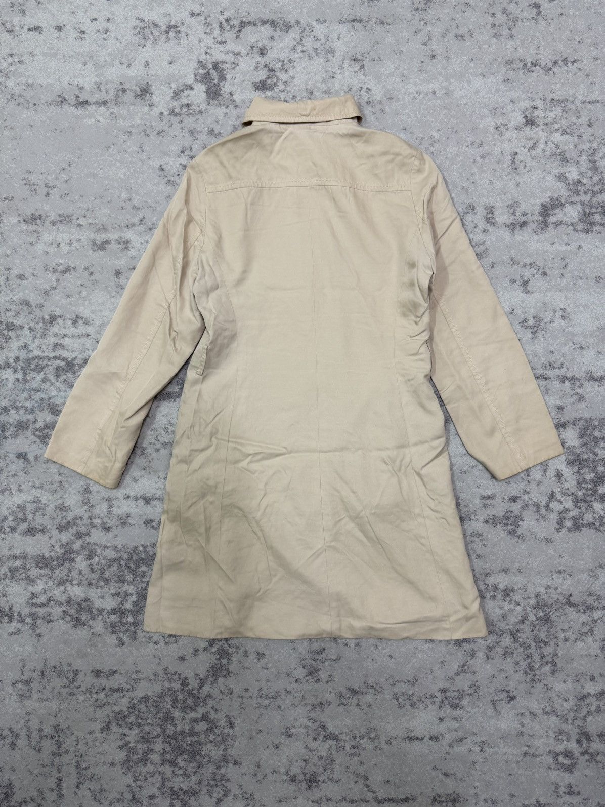Vintage Ined composition see attached label Trenche Coat Long Jacket Size S / US 4 / IT 40 - 14 Thumbnail