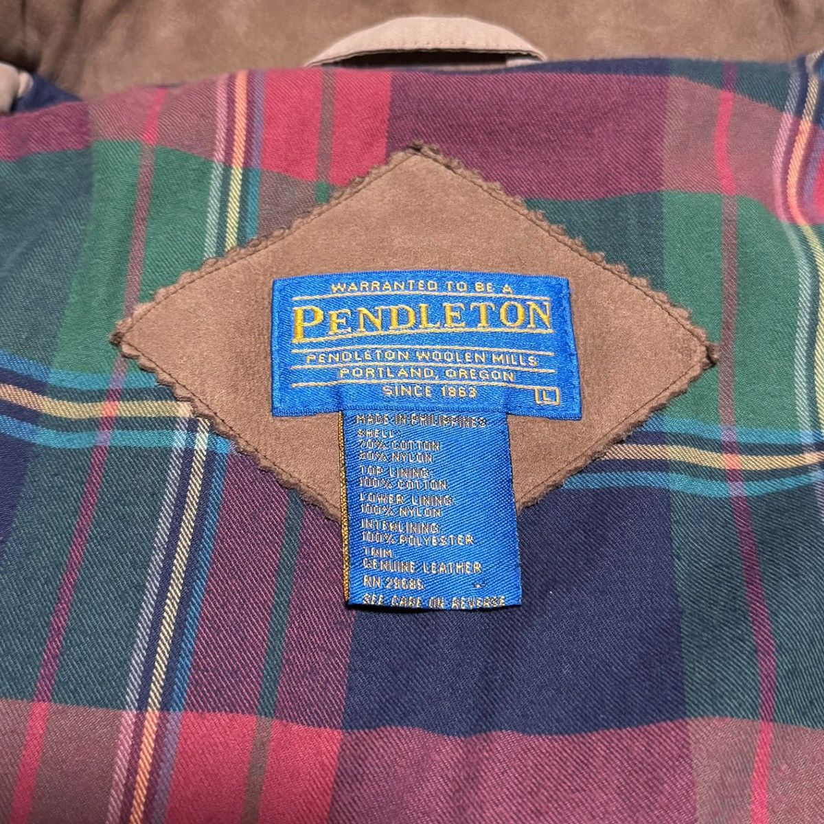 Pendleton × Vintage Vintage Pendleton Multi Pocket Tan Safari Zip Jacket Adult L Size US L / EU 52-54 / 3 - 5 Thumbnail