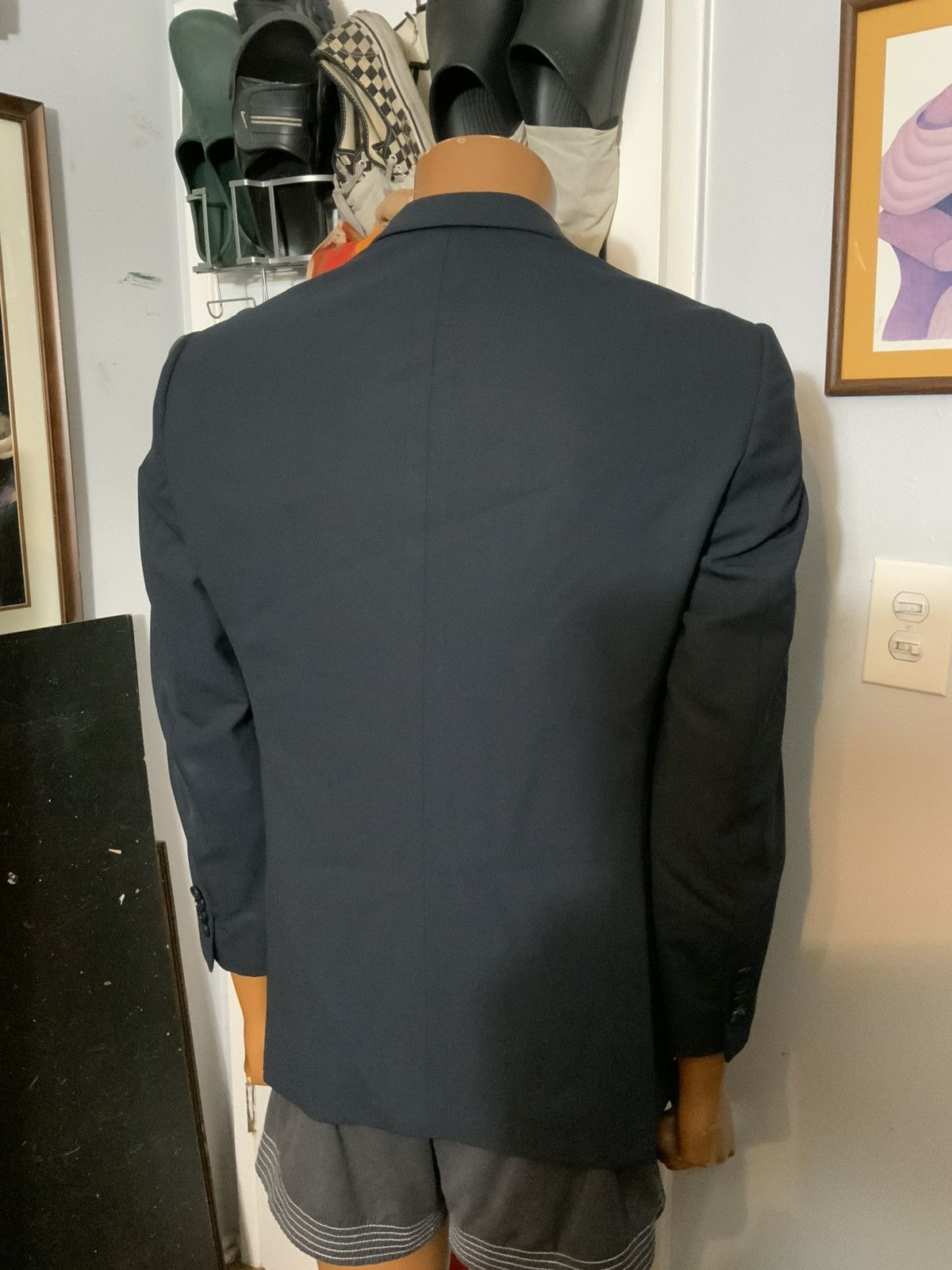 Armani Collezioni Armani Collezioni M Line Navy Wool Two Button Blazer Jacket Size US S / EU 44-46 / 1 - 12 Thumbnail