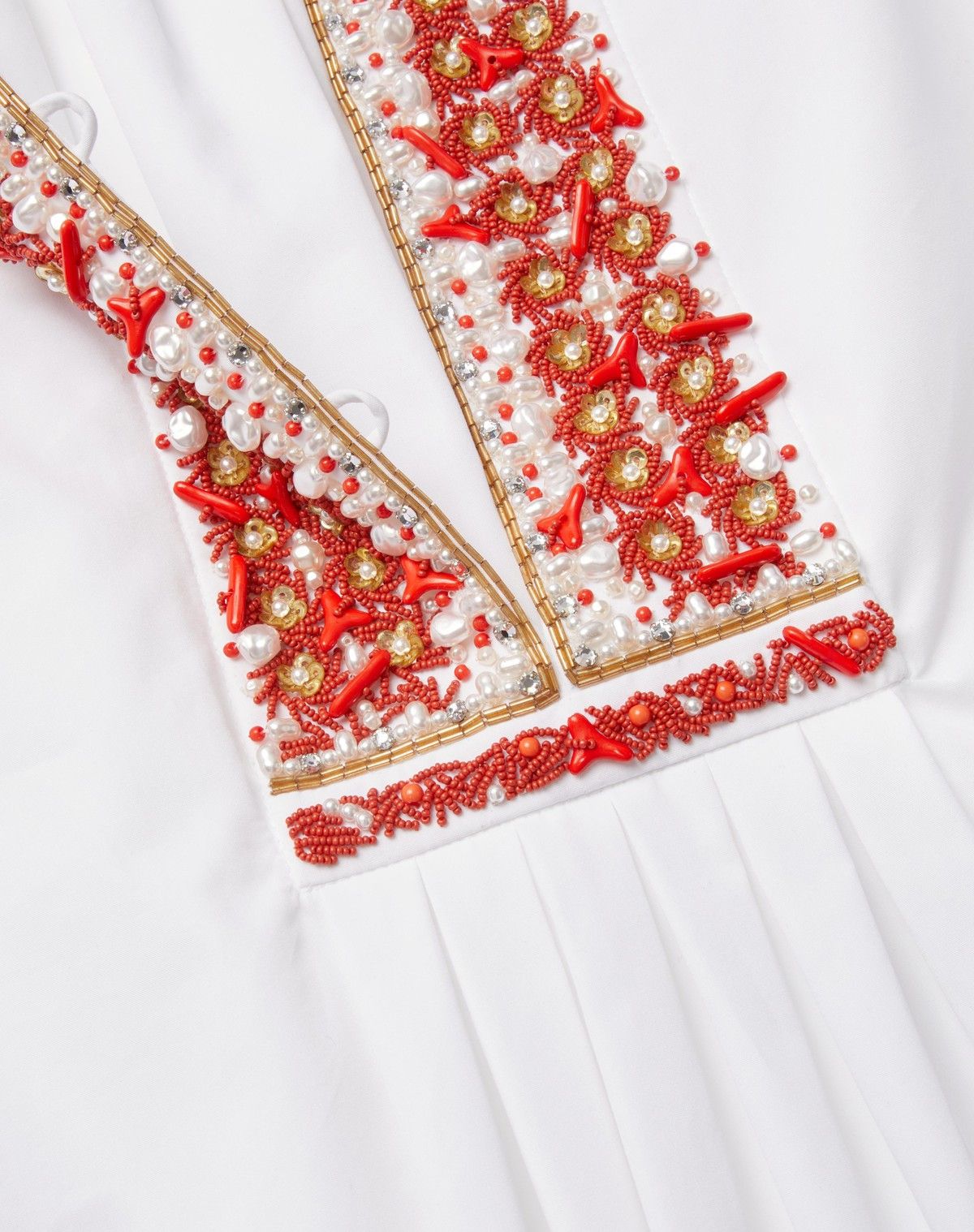 Valentino o1s1wg110525 Embroidered Compact Short Dress in White Size XS / US 0-2 / IT 36-38 - 7 Thumbnail