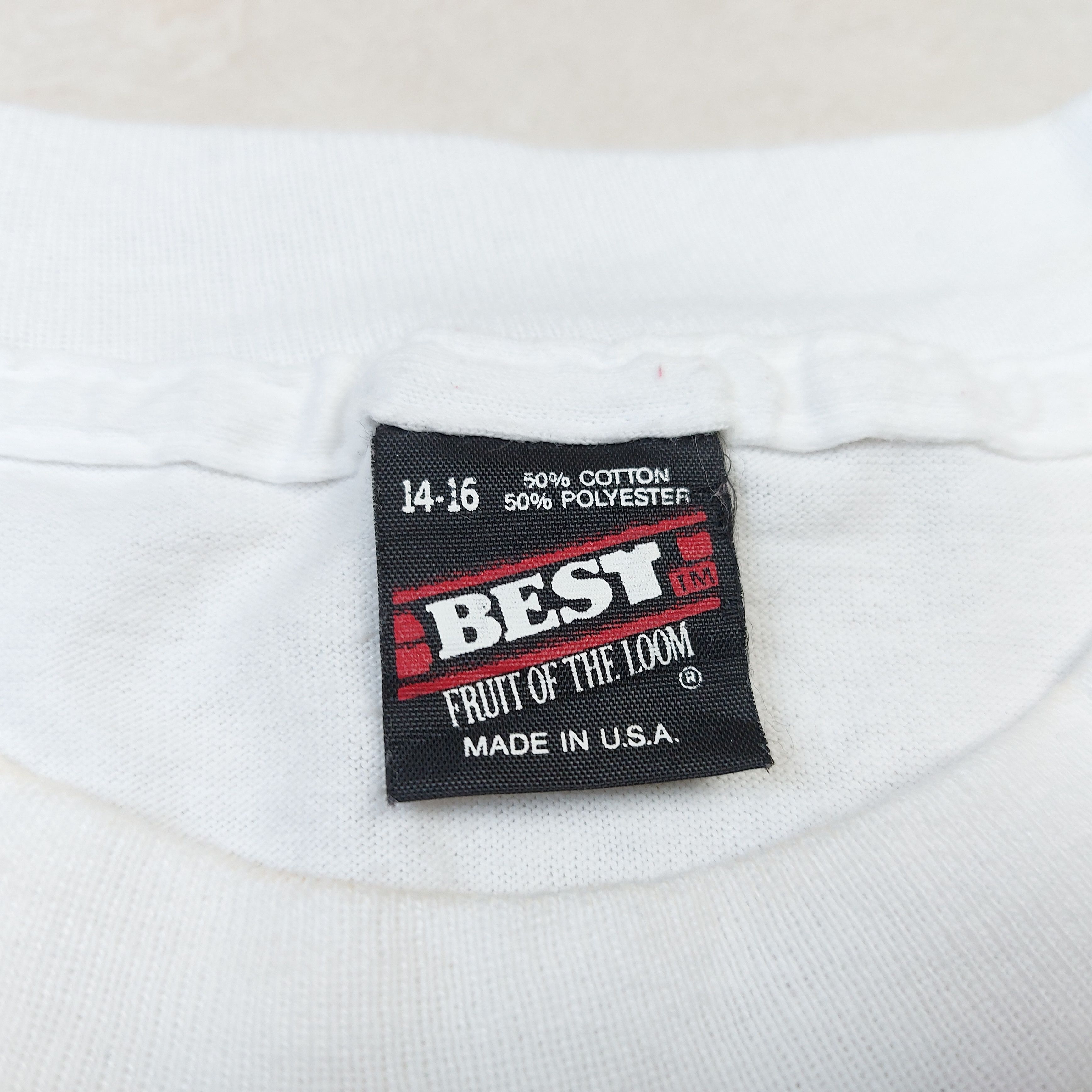 Other Vintage 80s Jesus Loves Me Solid Light USA Single-Stitch TEE Size XL / US 12-14 / IT 48-50 - 7 Thumbnail