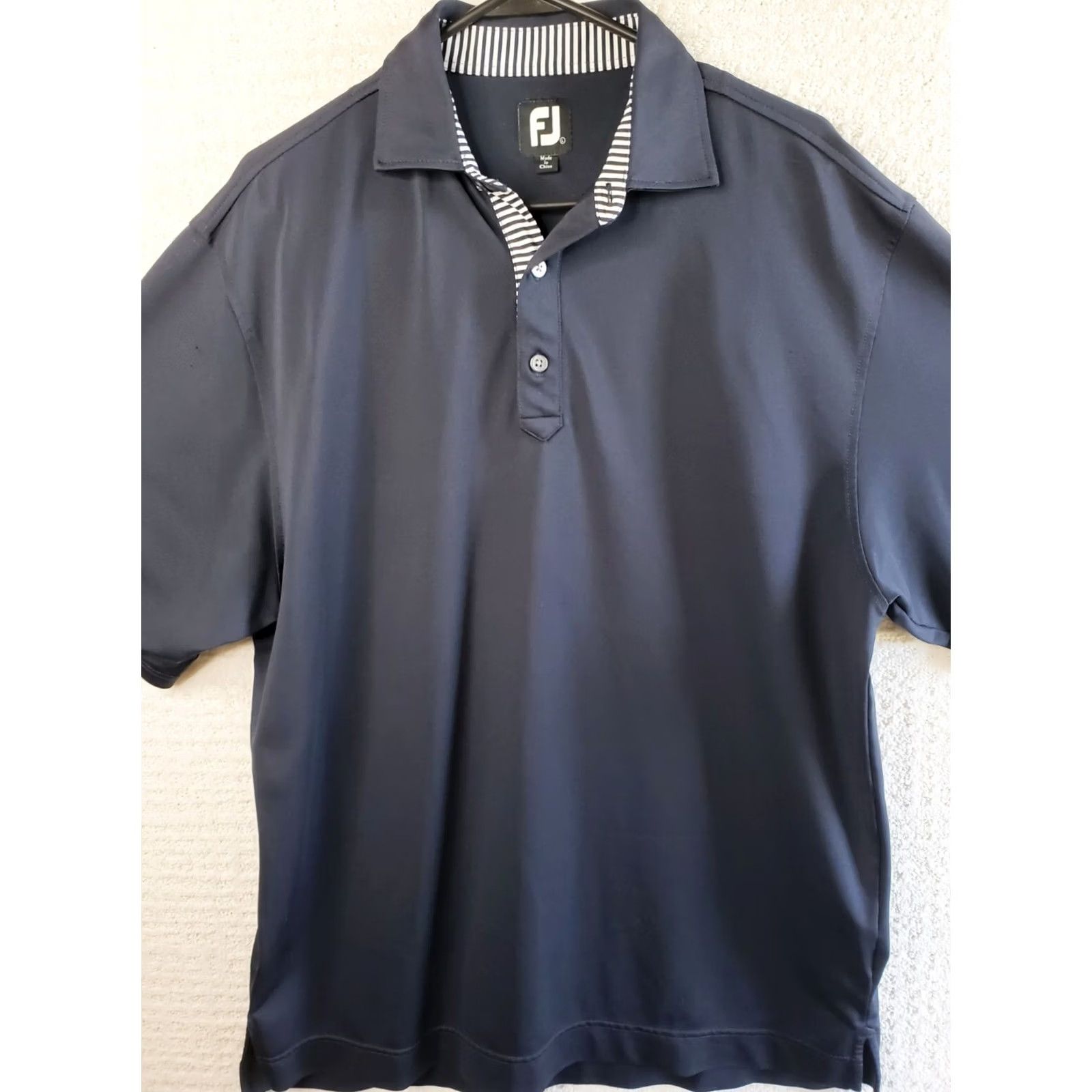 Footjoy FOOTJOY Men's L Black Golf Polo Shirt Stretch Size US L / EU 52-54 / 3 - 2 Thumbnail