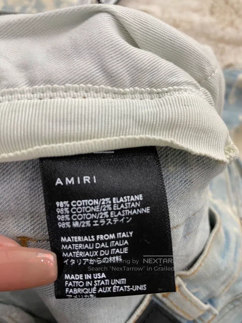 Amiri Amiri Size 32 Washing blue ink destroys jeans Size US 32 / EU 48 - 4 Thumbnail