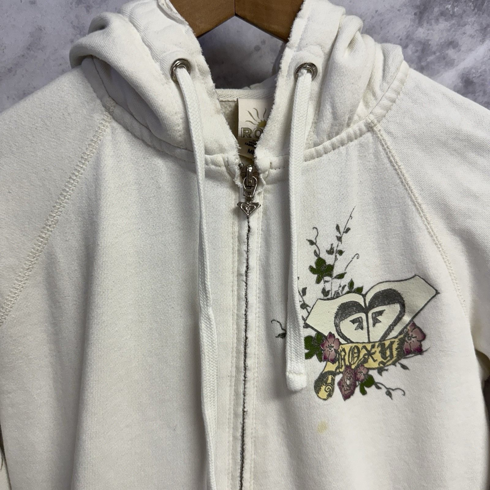 Vintage Vintage Y2K Roxy Hoodie Sweatshirt Womens Medium 16.5x20.5 W Size M / US 6-8 / IT 42-44 - 3 Thumbnail