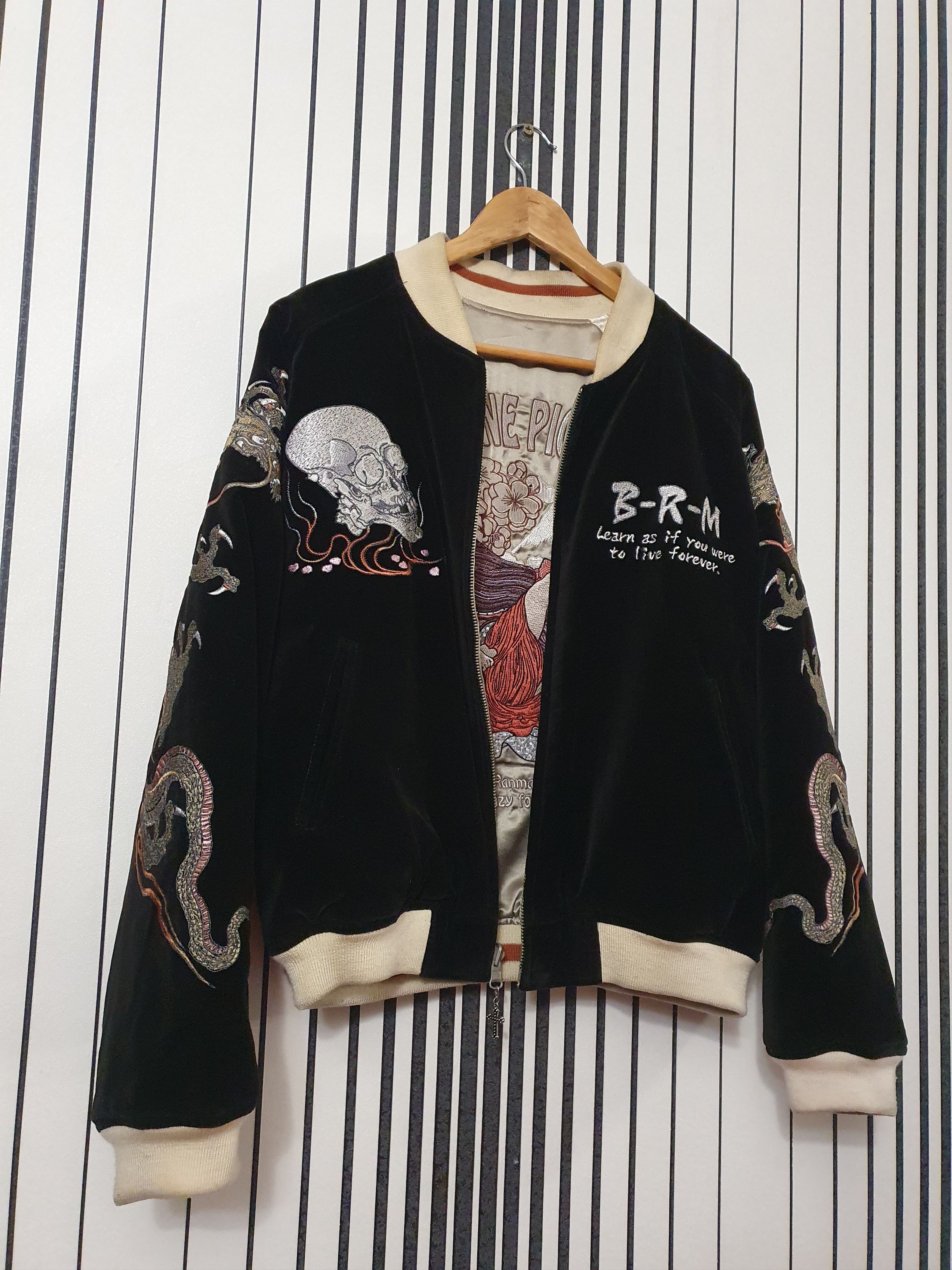 Tedman Rare Tedman Reversible Y2k "Live or Die" Japan Bomber Jacket Size US M / EU 48-50 / 2 - 3 Thumbnail