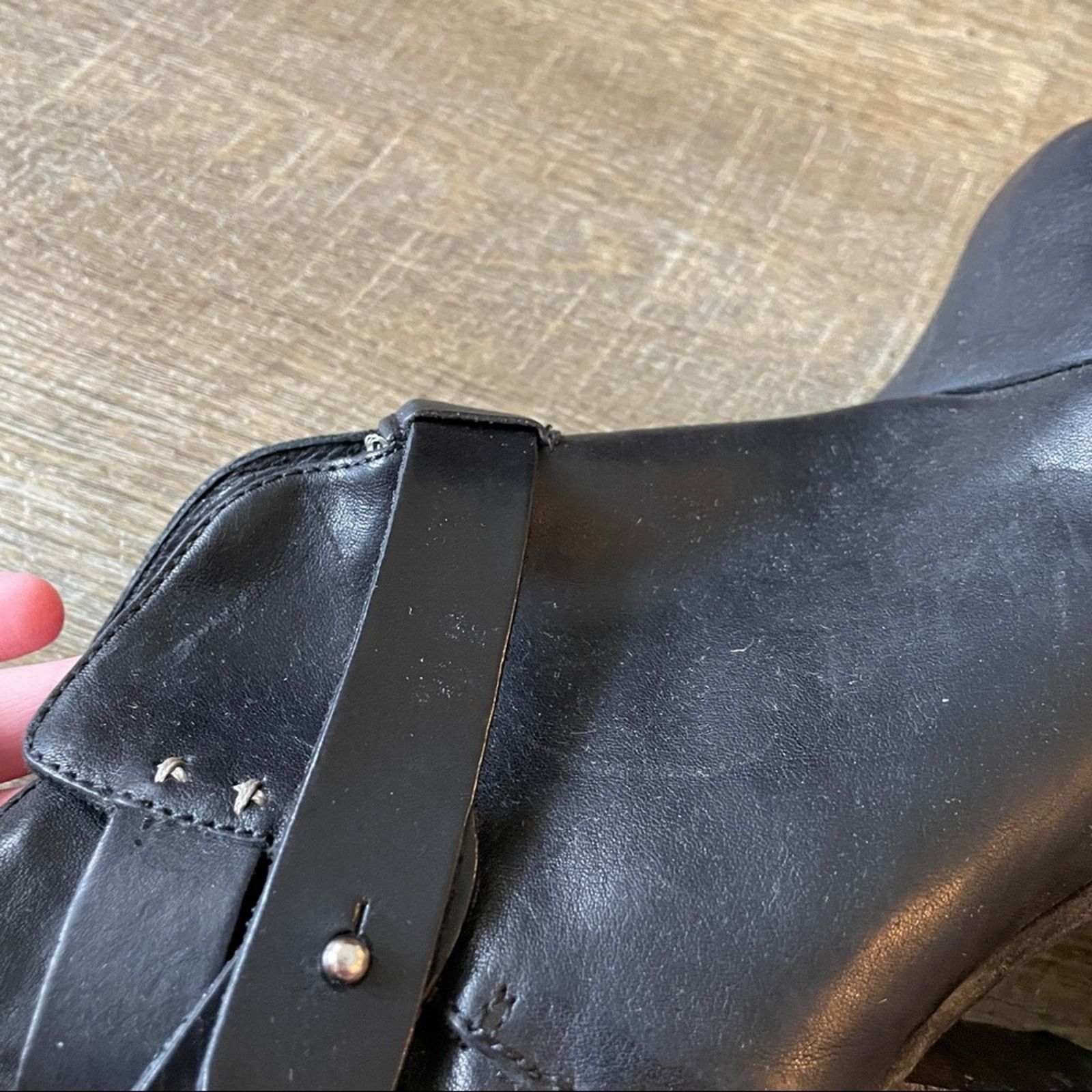 Rag & Bone Rag & Bone Harrow Black Leather Ankle Boots Sz 40 Size US 10 / IT 40 - 12 Thumbnail
