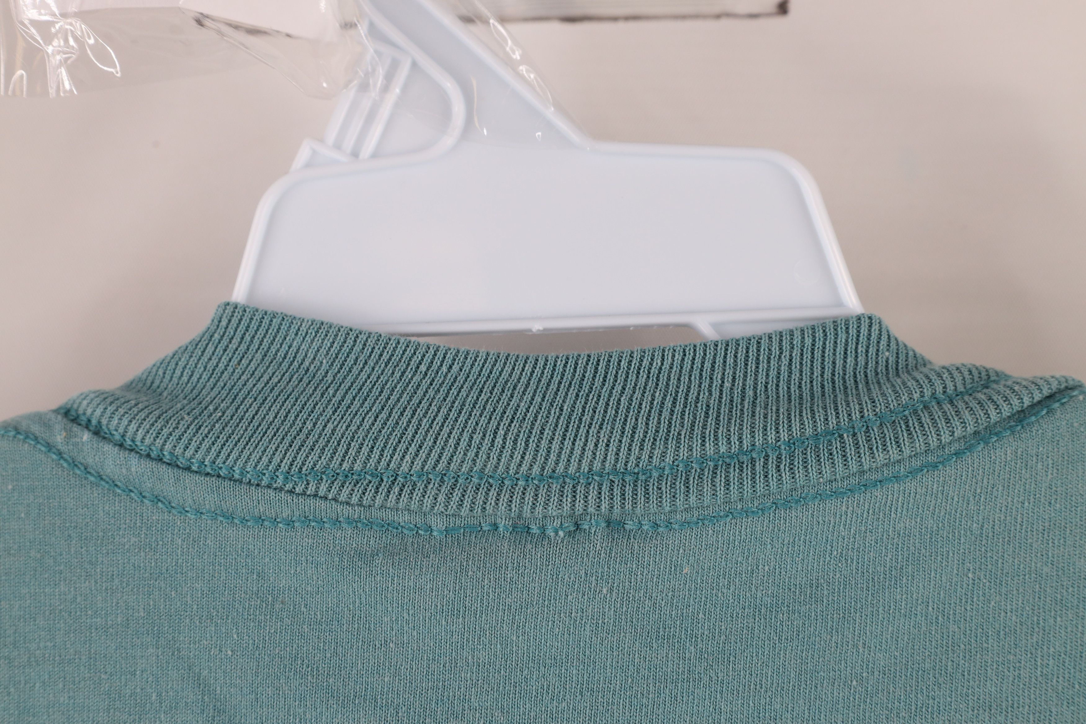 Vintage Vintage 90s Streetwear Blank Short Sleeve T-Shirt Teal Size US XL / EU 56 / 4 - 10 Thumbnail