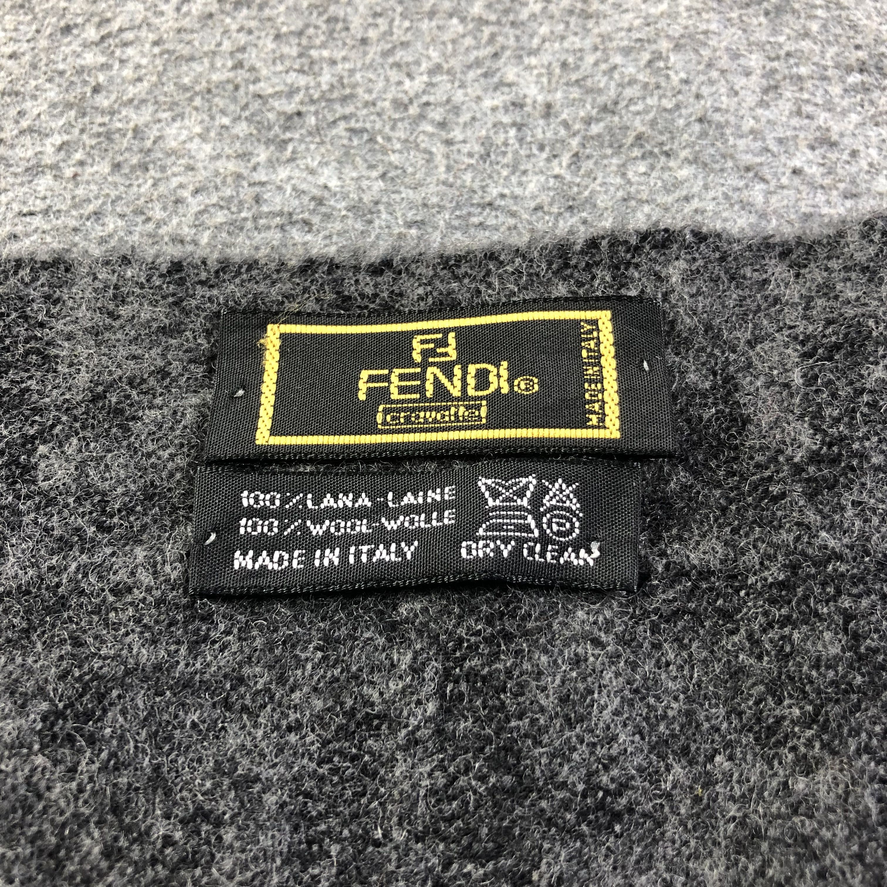Fendi Fendi FF Monogram Wool Scarf Muffler V1139 Size ONE SIZE - 4 Thumbnail