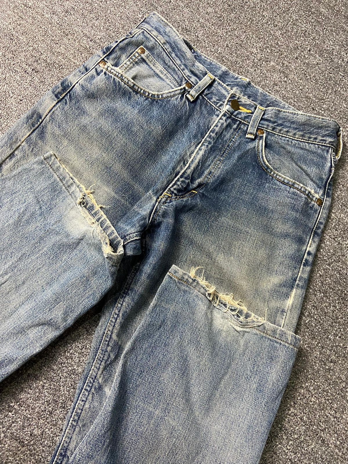 Japanese Brand × Lee × Vintage Vintage LEE RIDERS Distressed Denim Ripped Jeans (131) Size US 28 / EU 44 - 7 Thumbnail