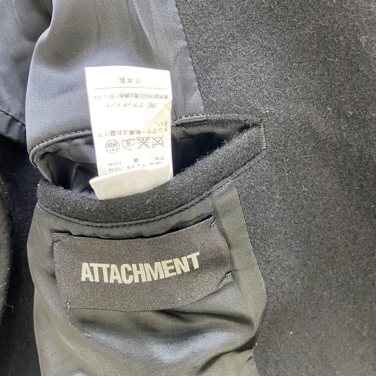Attachment 🔥Attachment by Kazuyuki Kumagai Double Breast Wool Coat Size S / US 4 / IT 40 - 11 Thumbnail