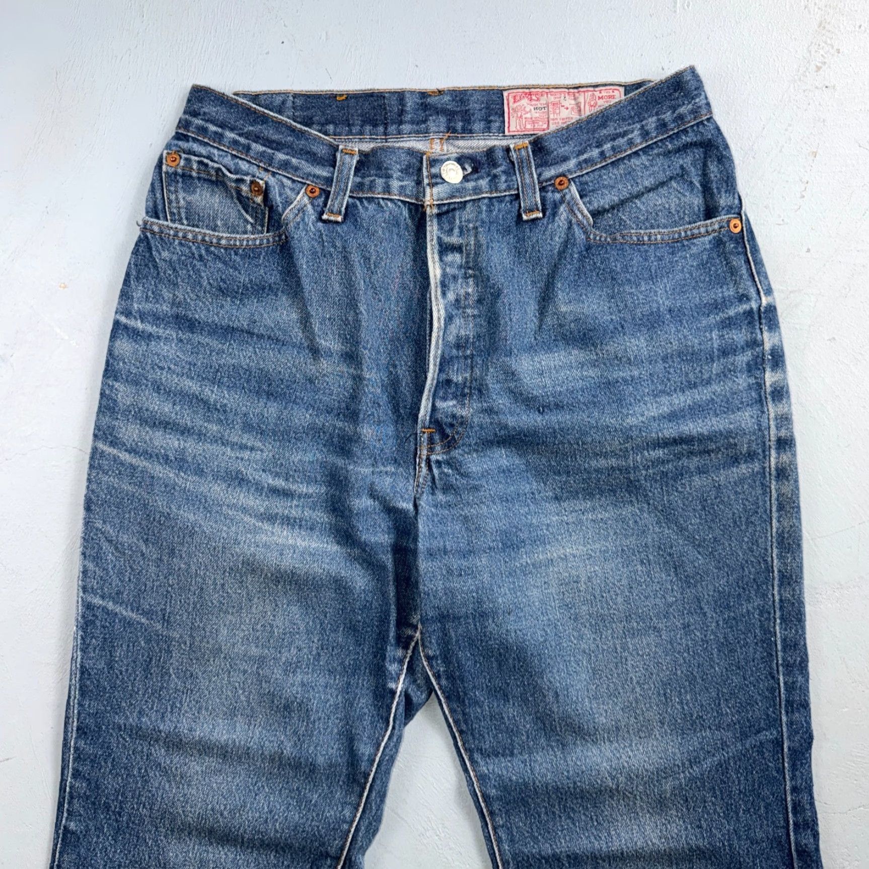 Levi's VINTAGE Levi's 501 Jeans Straight 80s 90s USA High Rise Womens Size 13 Blue 28x31 Size 34" / US 12 / IT 48 - 2 Thumbnail