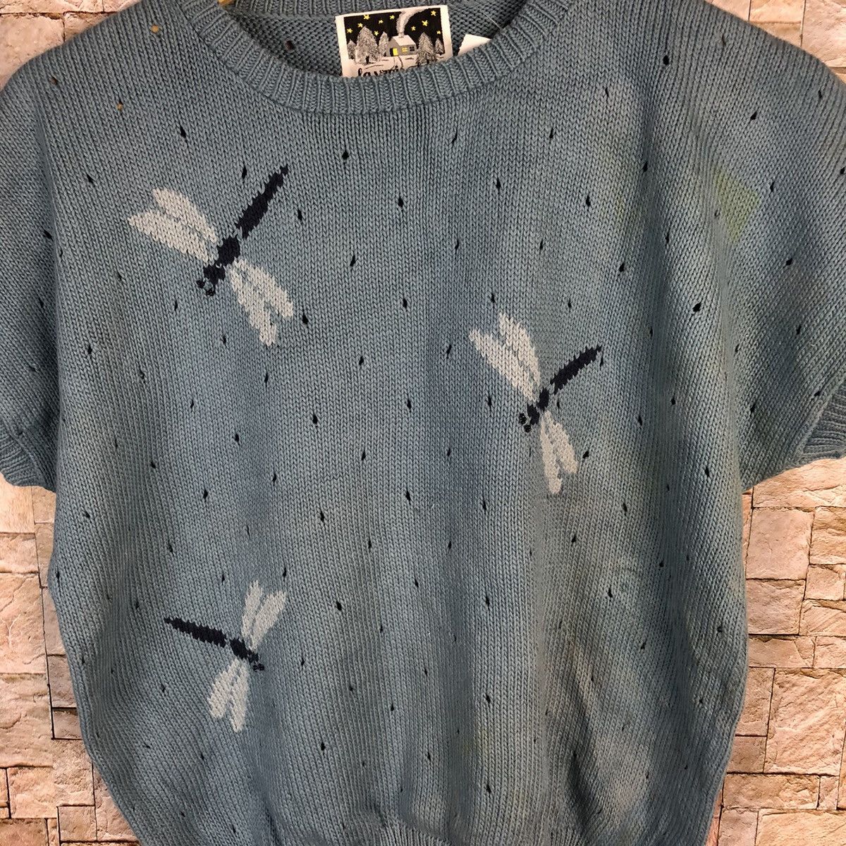 Homespun Knitwear La Varaie Place Blue Knitwear crochet #A414 Size M / US 6-8 / IT 42-44 - 9 Thumbnail