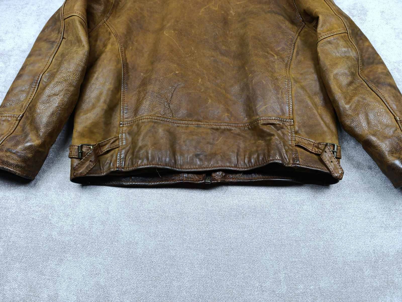 Vera Pelle CONQUET VERA PELLE VINTAGE LEATHER MENS FLYING JACKET Size US M / EU 48-50 / 2 - 8 Thumbnail