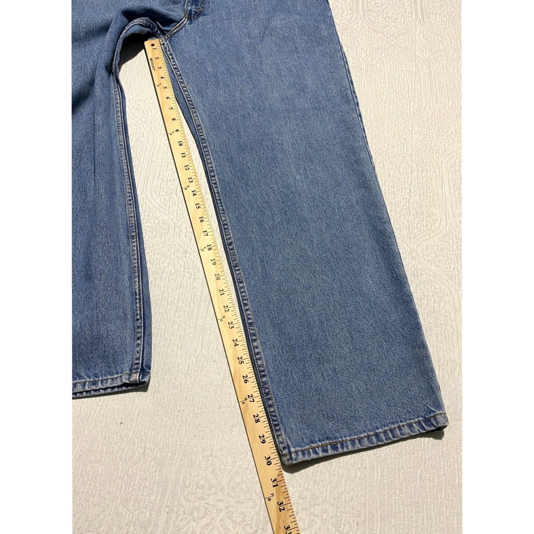 Levi's VINTAGE Levi’s 550 Jeans Men 40x30 Blue Denim Relaxed Fit Straight 5-Pocket Logo Mens Size US 40 / EU 56 - 6 Thumbnail