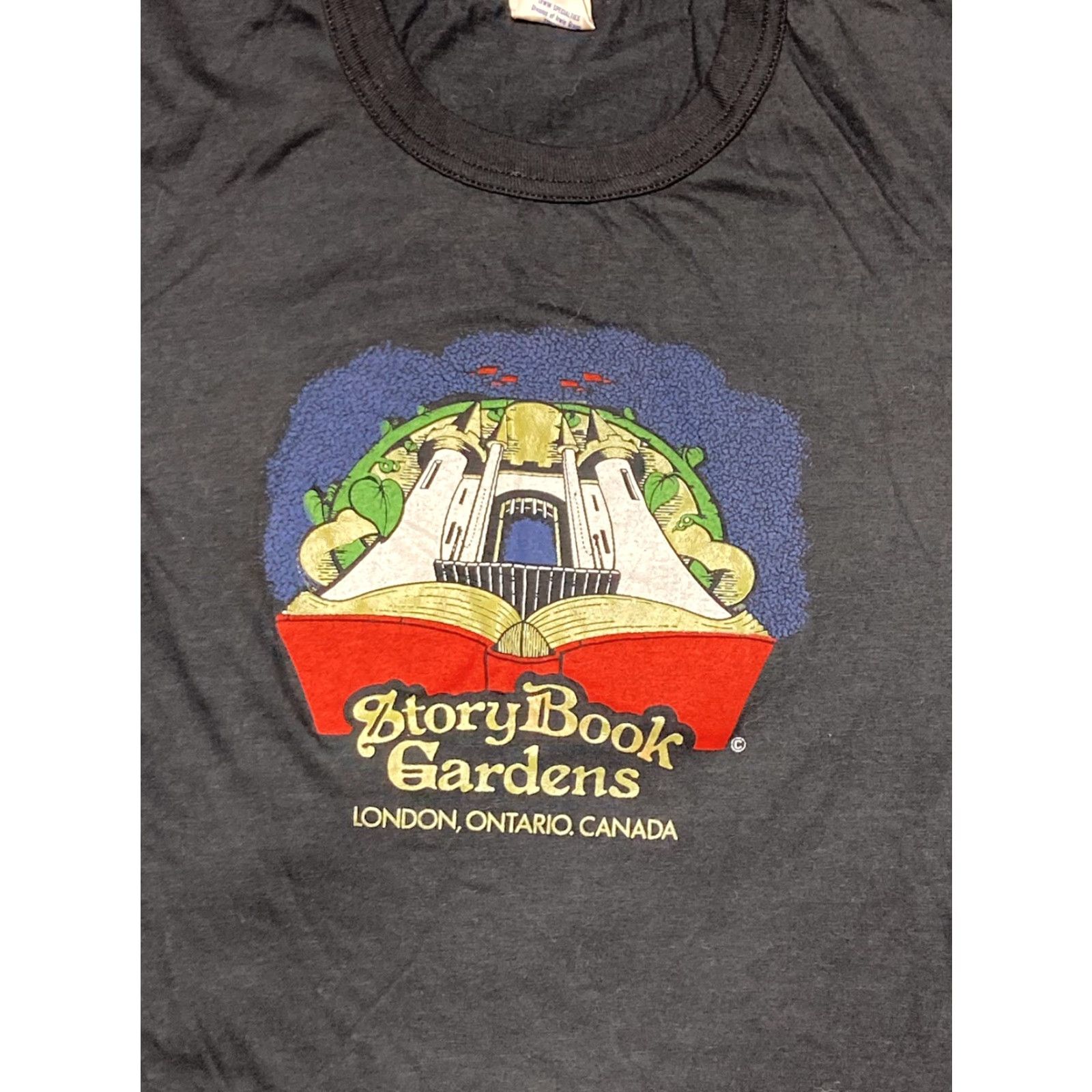 Vintage VINTAGE 80s STORYBOOK GARDENS T SHIRT AMUSEMENT PARK Canada vtg XL Men Black XL T-Shirt Size US XL / EU 56 / 4 - 2 Thumbnail