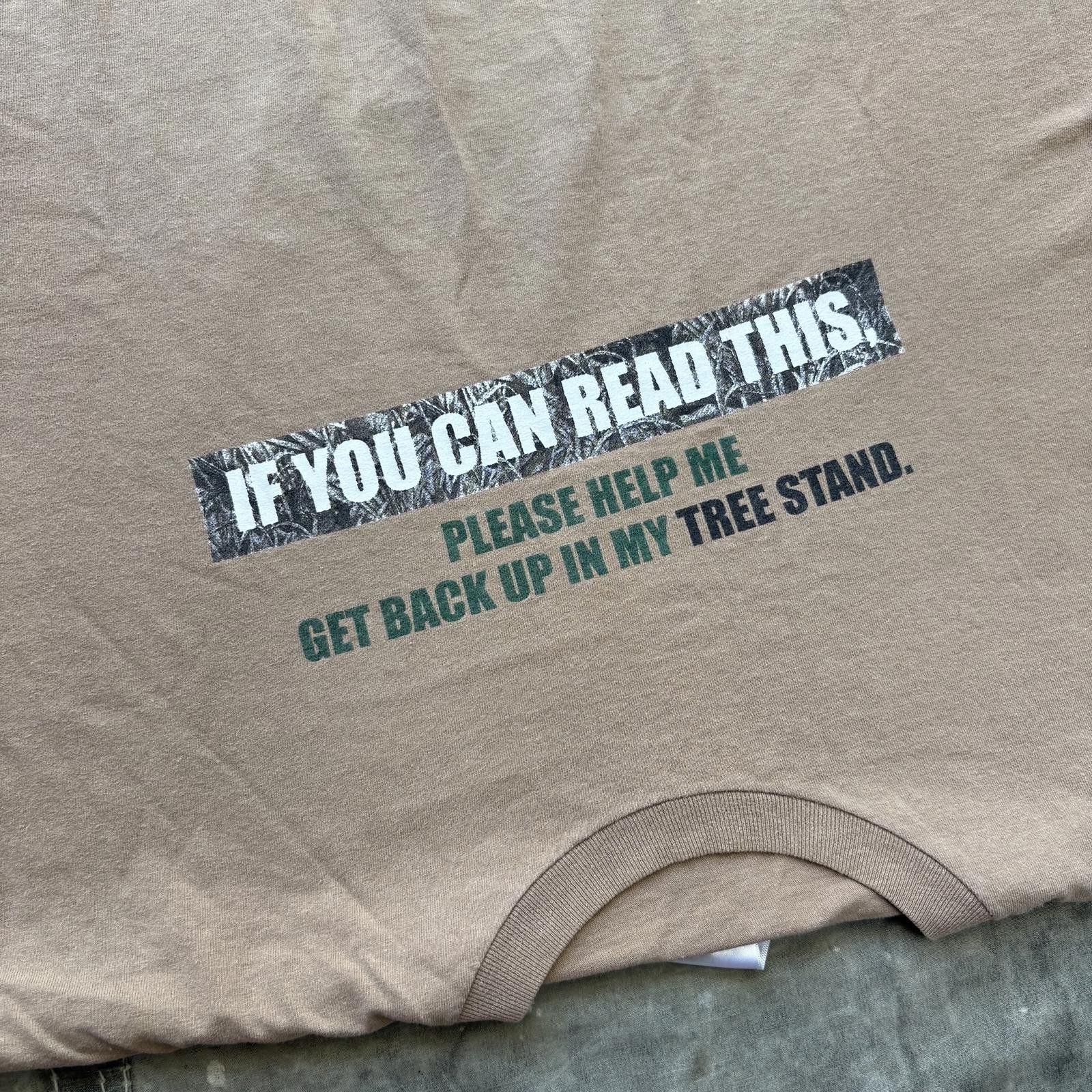 Vintage Vintage Y2K Upside Down Tree Stand Funny Deer Hunting Shirt Size US XL / EU 56 / 4 - 3 Thumbnail