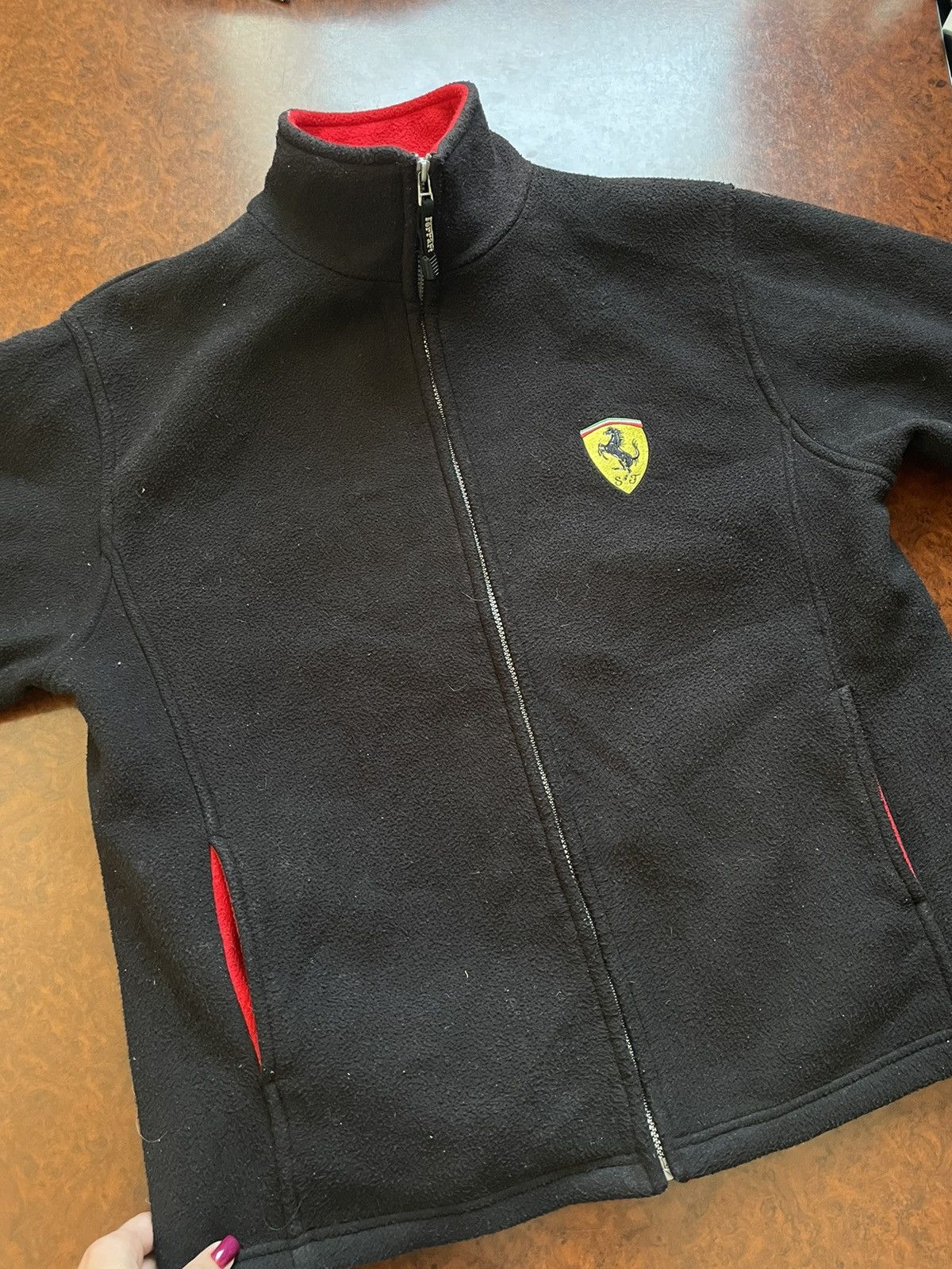 Ferrari × Vintage Vintage Ferrari Racing Zip retro Fleece jacket Sweatshirt Size US L / EU 52-54 / 3 - 3 Thumbnail