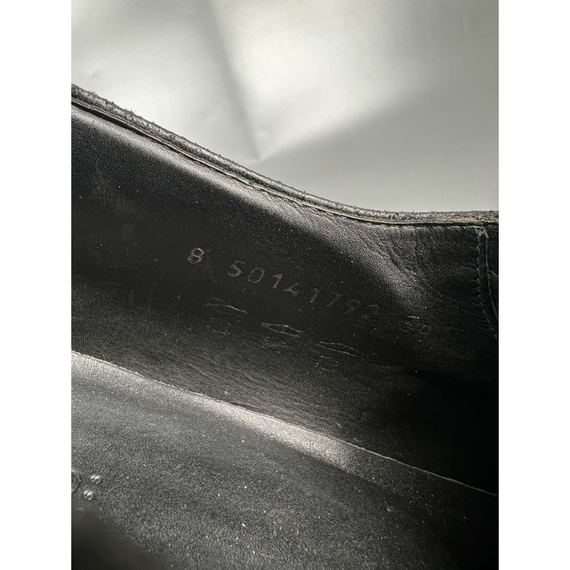 Hugo Boss Hugo Boss Black Leather Round Toe Oxford Shoes (Y1021) Size US 9 / EU 42 - 15 Thumbnail