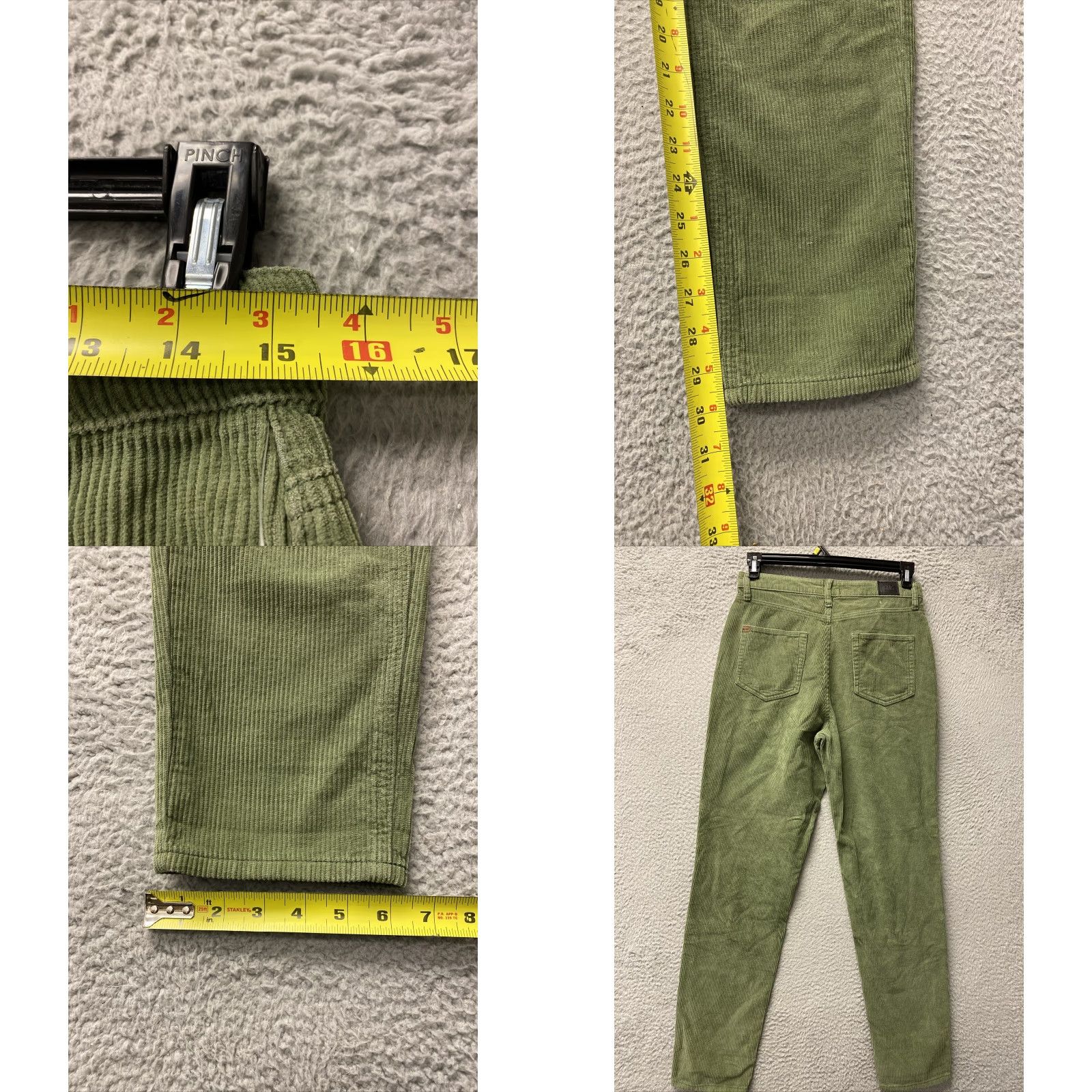 Bdg BDG MOM High Rise Corduroy Pants Womens Size 28X30 Green Ankle Style 11” Rise Size 28" / US 6 / IT 42 - 8 Thumbnail