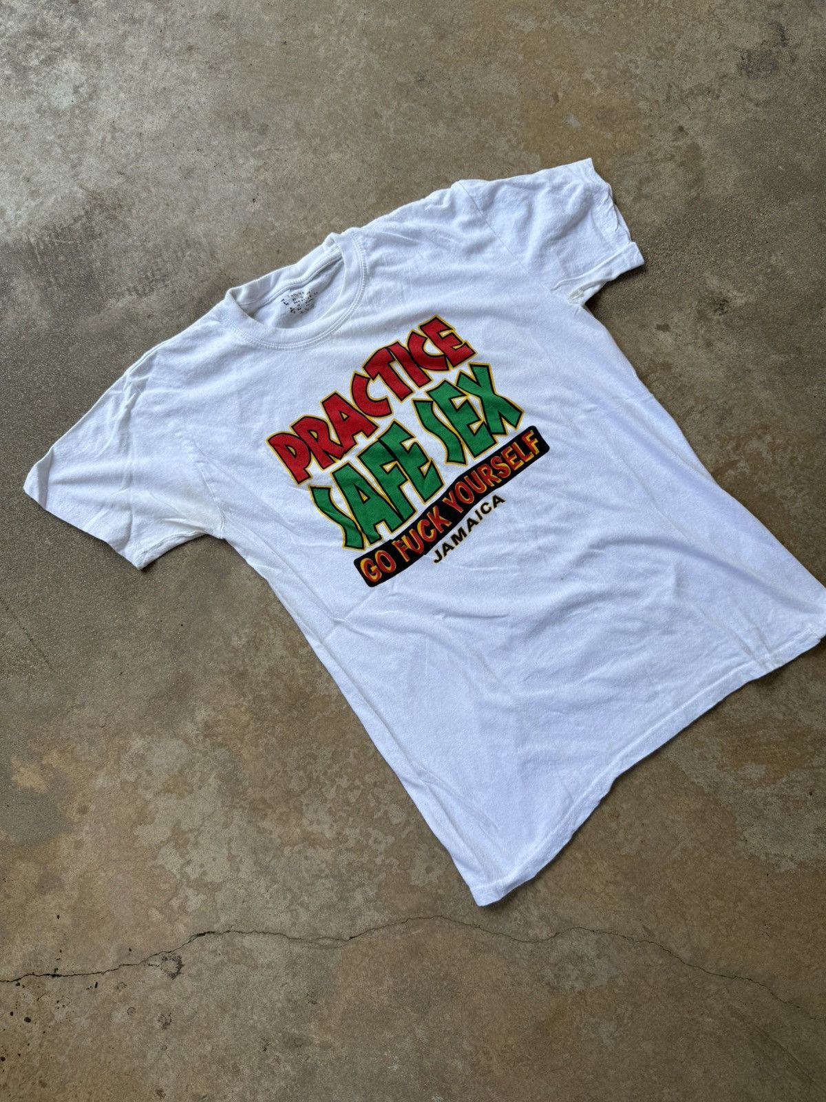 Other Safe Sex Go F**K Yourself Humor Jamaica T-Shirt - M - 90s Size US M / EU 48-50 / 2 - 2 Thumbnail