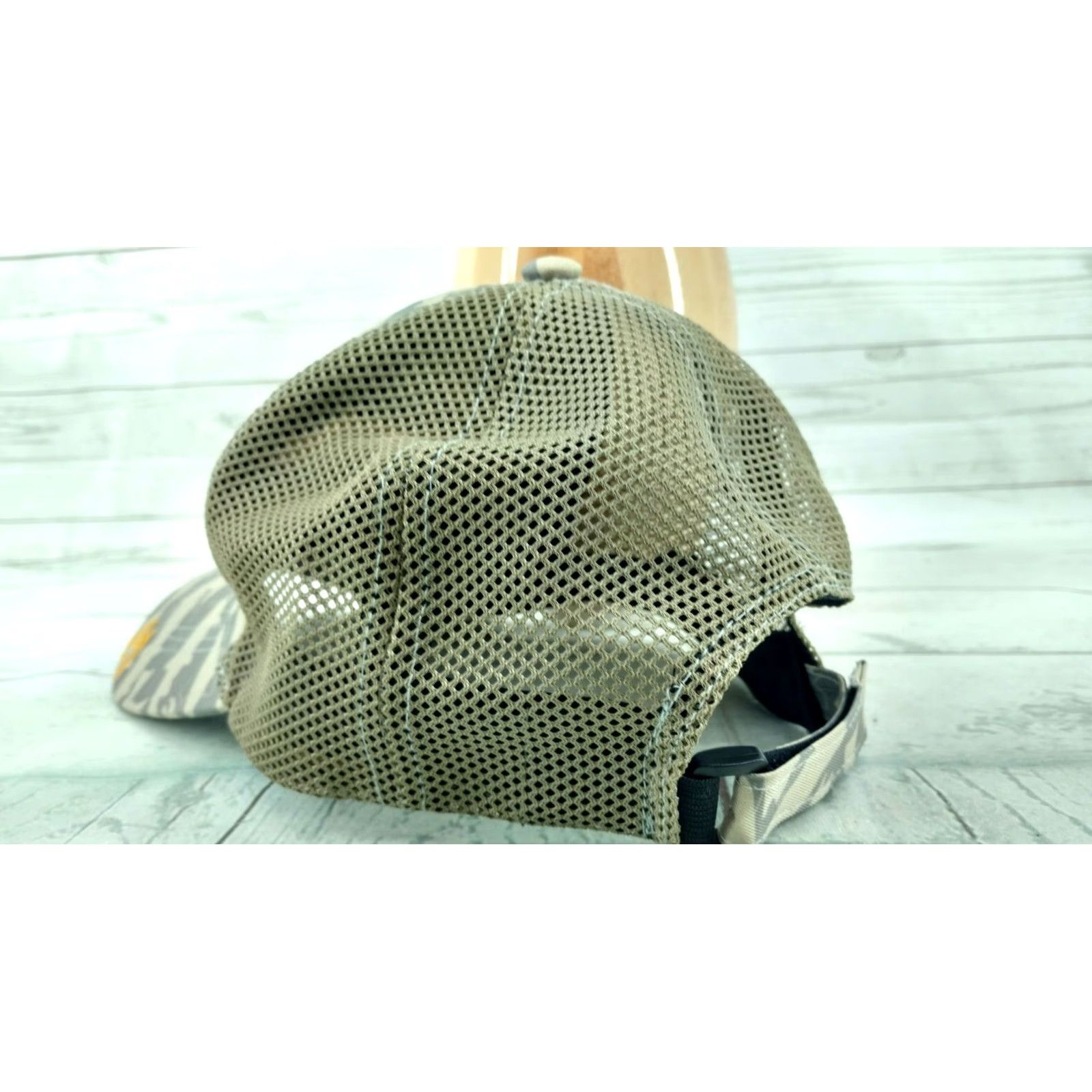 Logo 7 MaxCatch Ballcap Hat Green Camo Gold Logo Adjustable Men Baseball Cap Size ONE SIZE - 7 Thumbnail